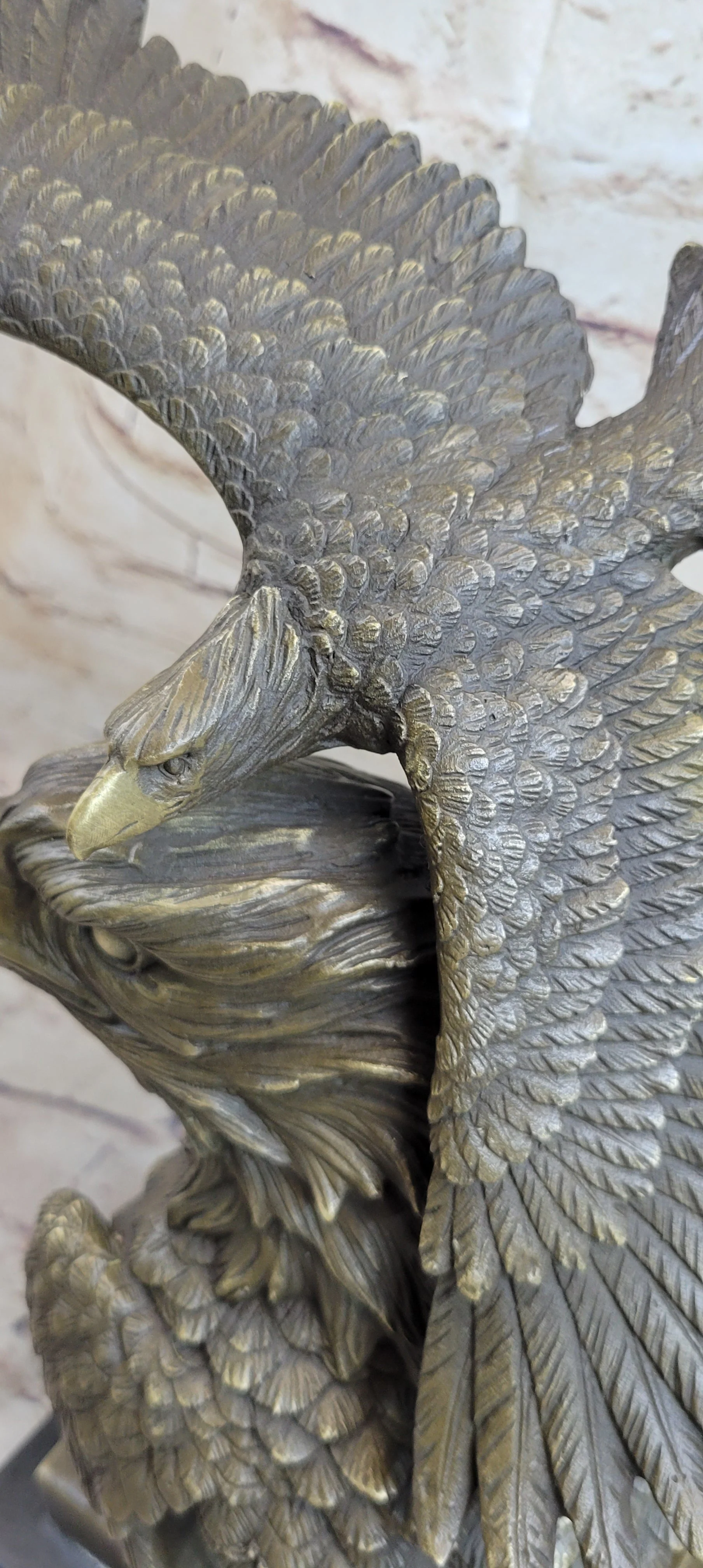 Large American Bald Eagle Hot Cast Bronze Sculpture Figurine Figure Statue Deal - Image 8