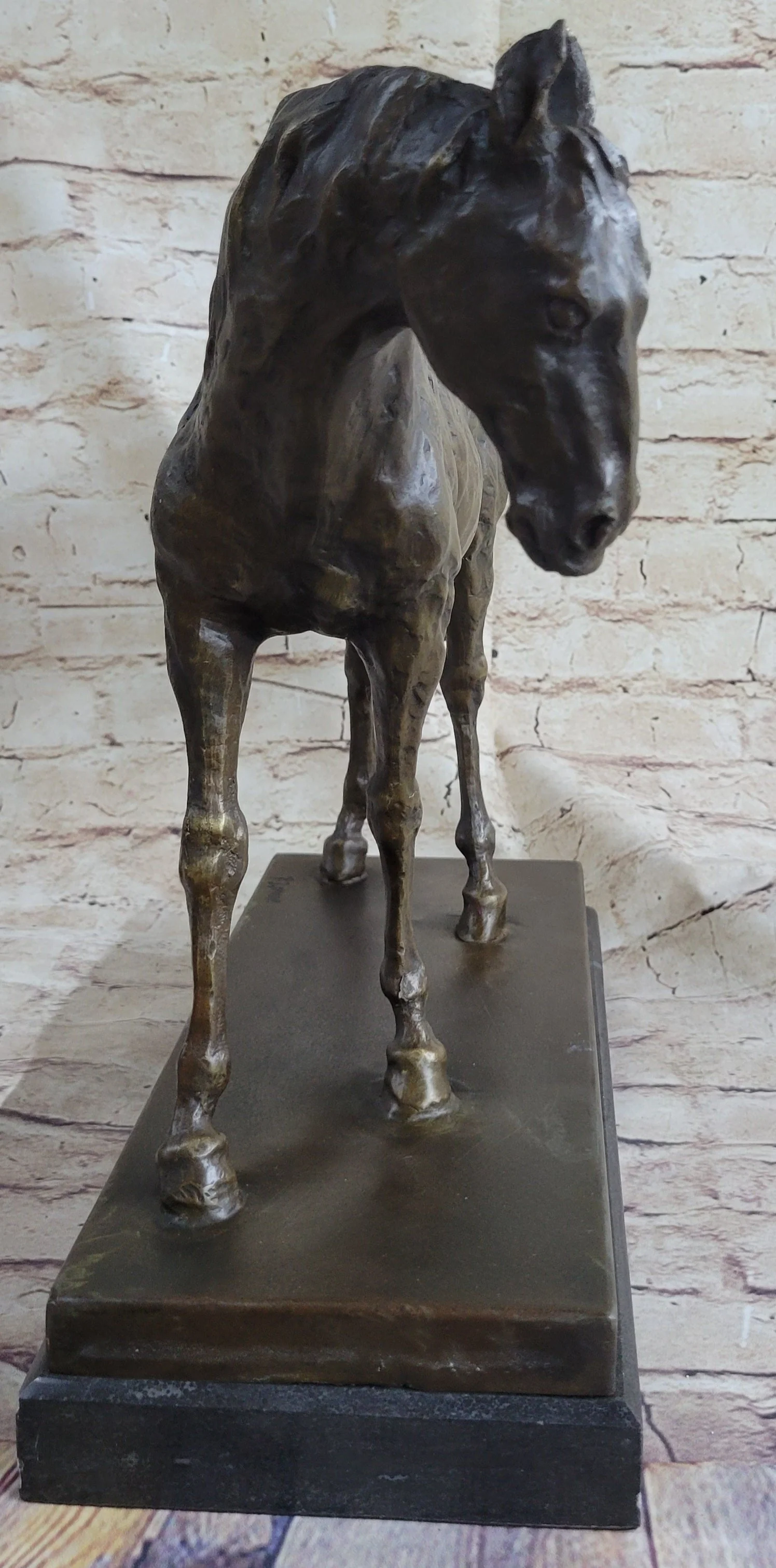 Large Arabian Horse Bronze Sculpture Statue By P.J Mene HotCast Marble Figurine - Image 8
