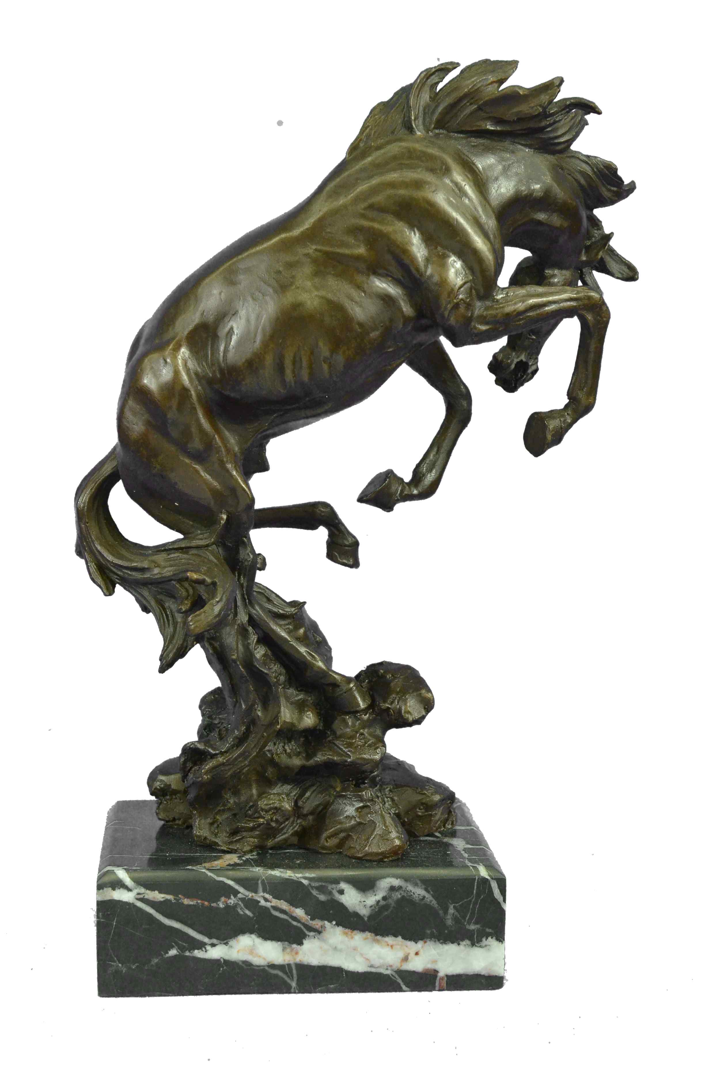 Large Art Deco Hot Cast Collectible Arabian Racing Horse Bronze Sculpture Figure - Image 4