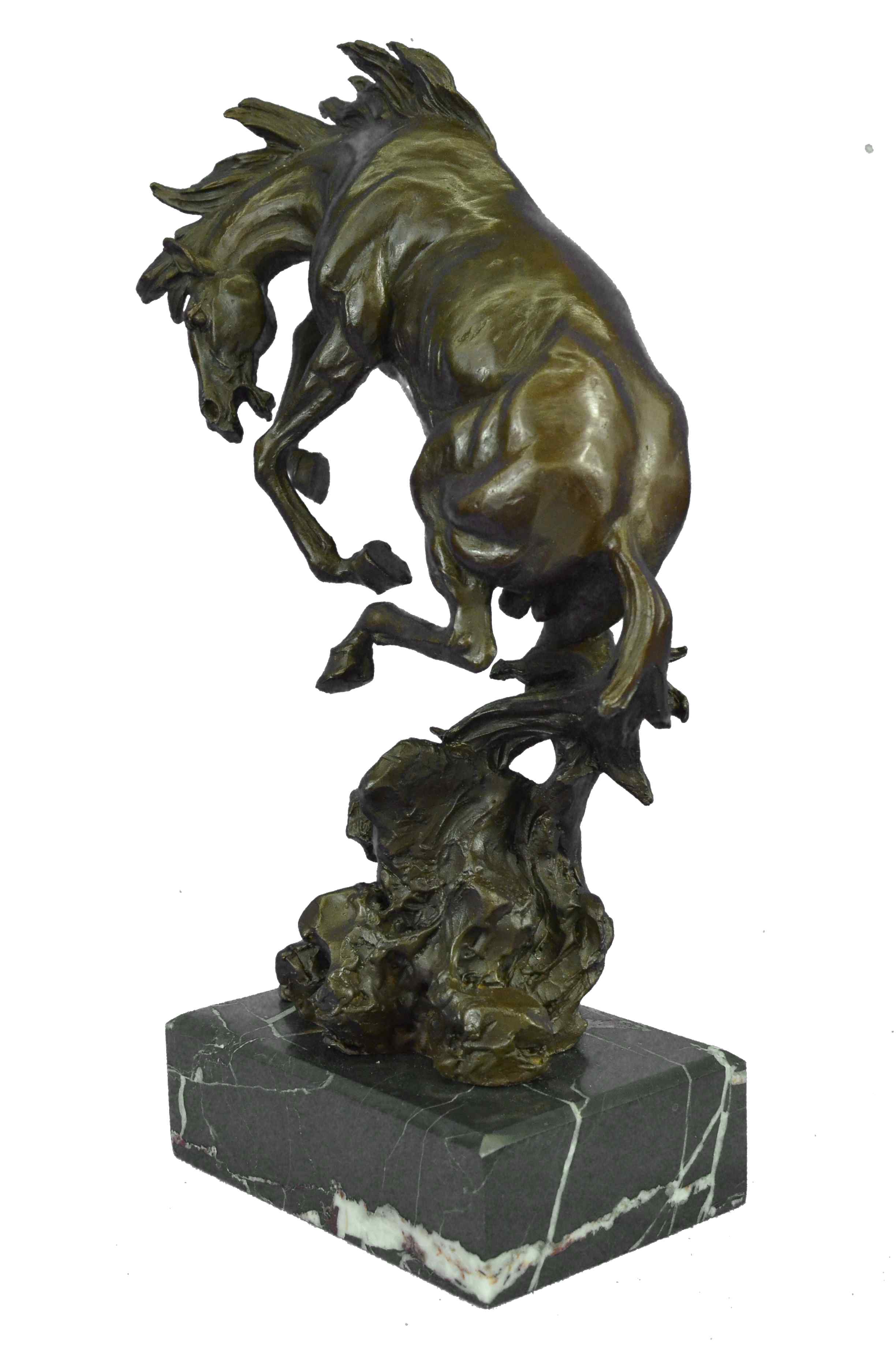 Large Art Deco Hot Cast Collectible Arabian Racing Horse Bronze Sculpture Figure - Image 6