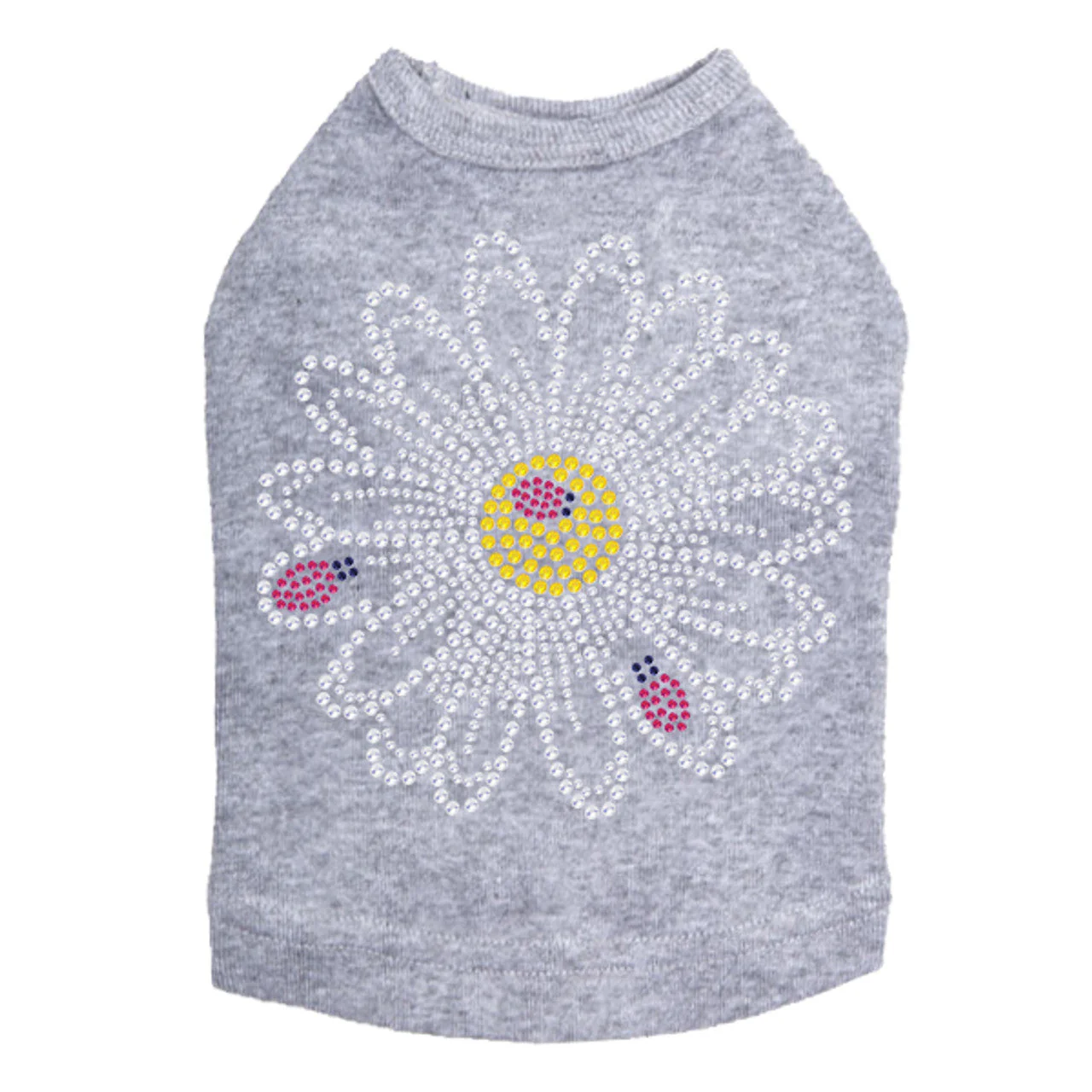 Large Daisy with Lady Bugs - Dog Tank - Image 12