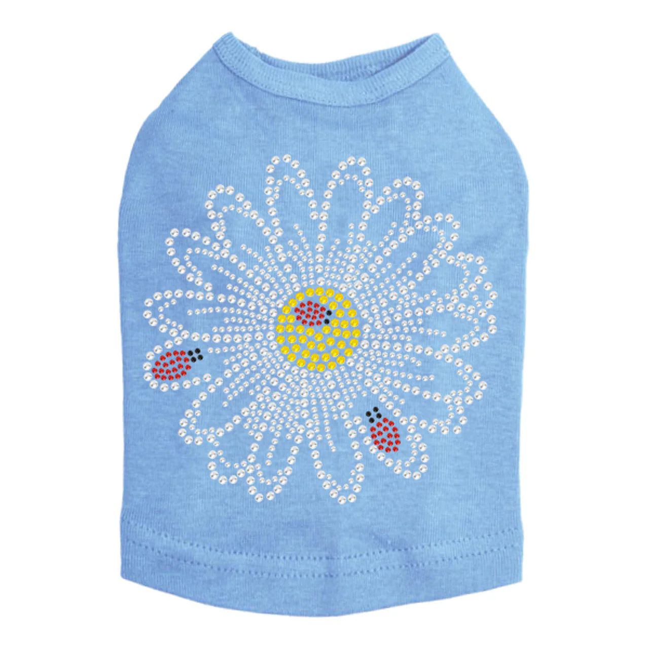 Large Daisy with Lady Bugs - Dog Tank - Image 2