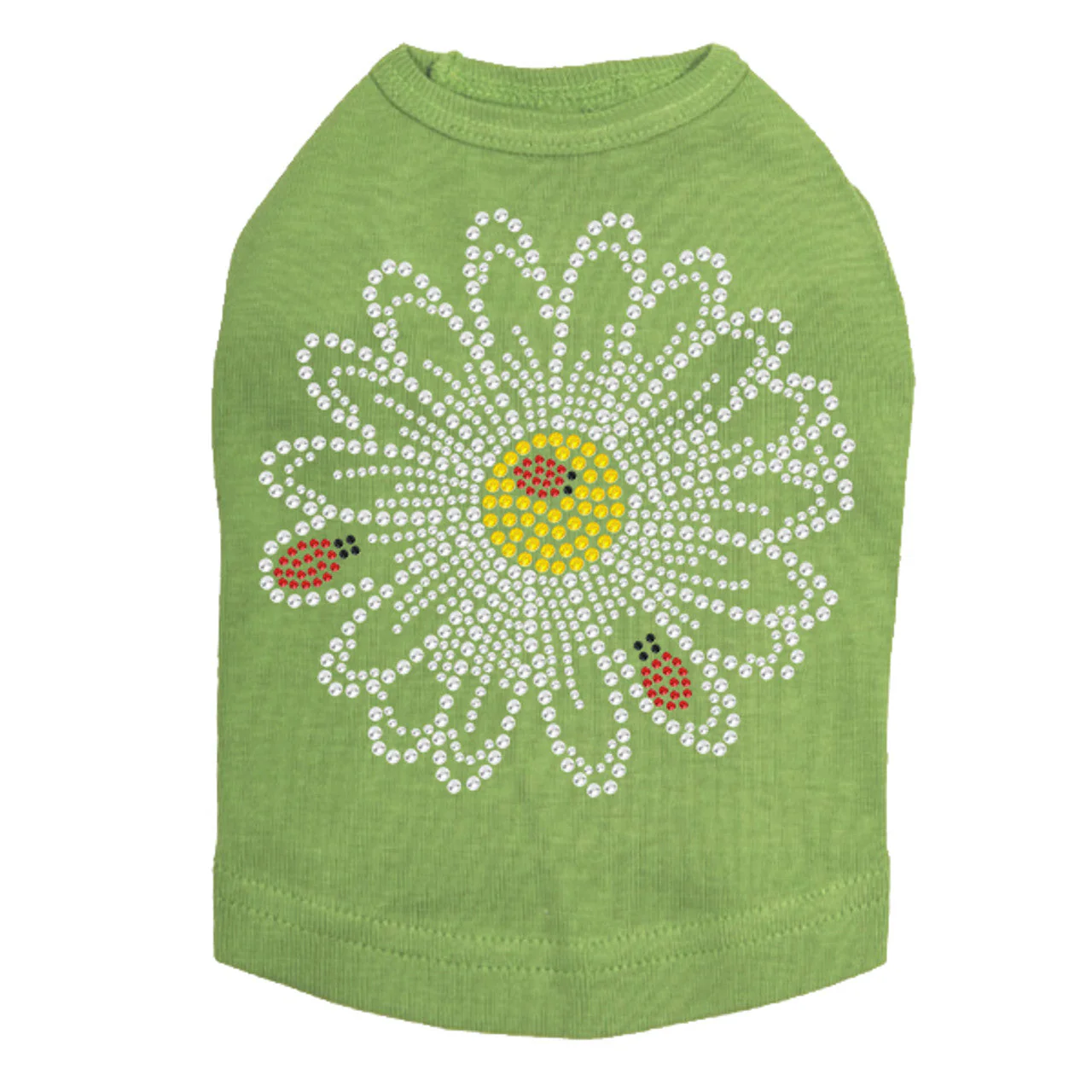 Large Daisy with Lady Bugs - Dog Tank - Image 5