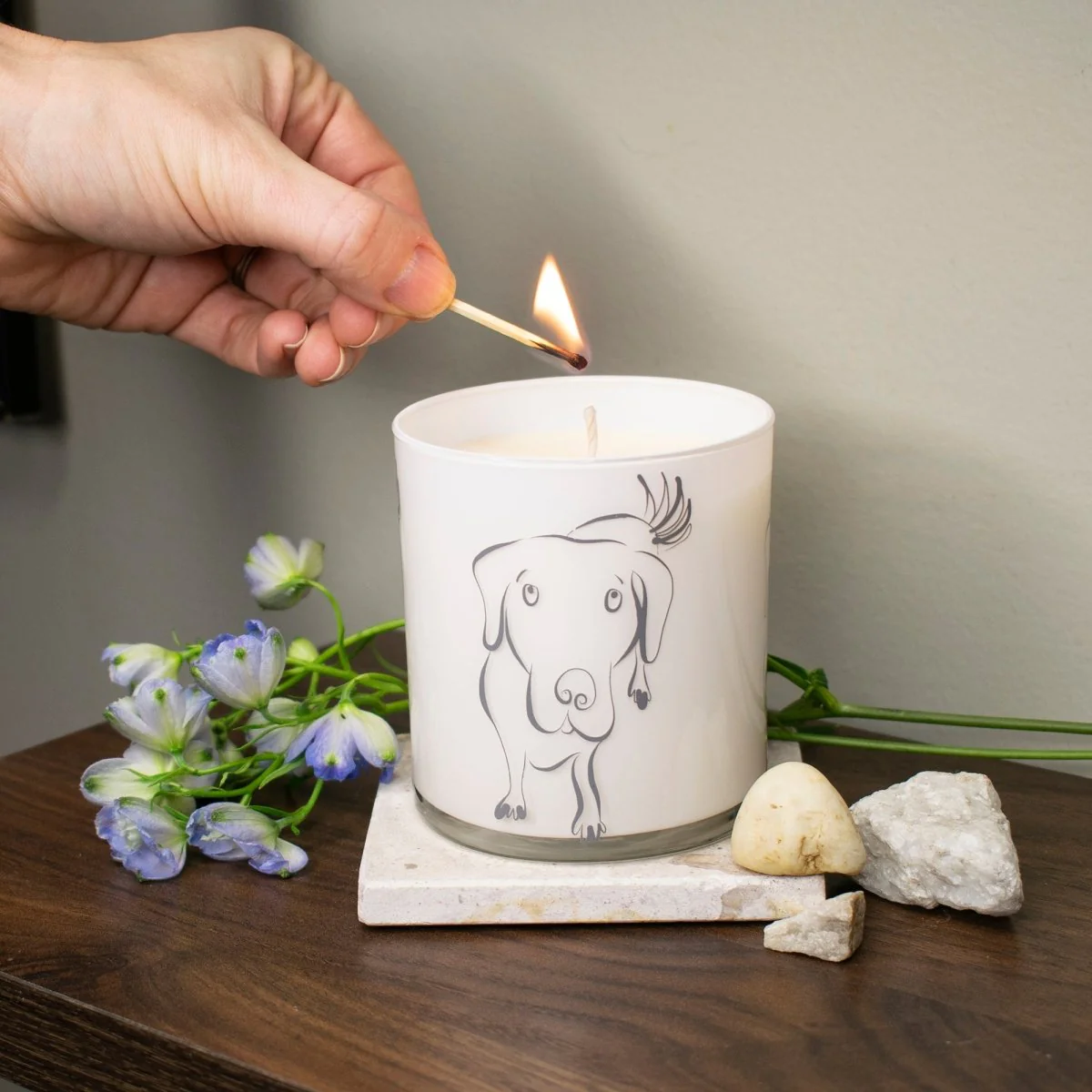 Large Dog Jar Candle - Wet Dog Scent - Image 6
