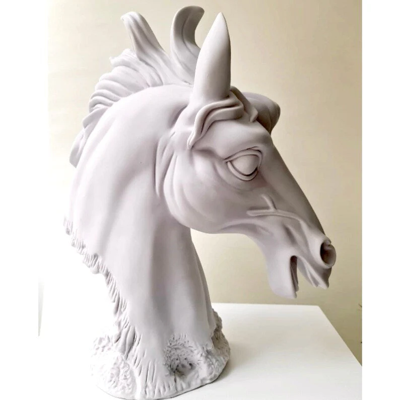 Large Horse Head Sculpture - Image 4