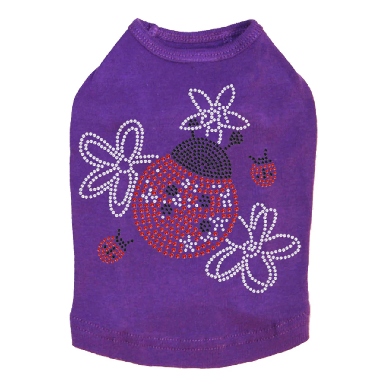 Large Lady Bug with Flowers - Dog Tank - Image 10