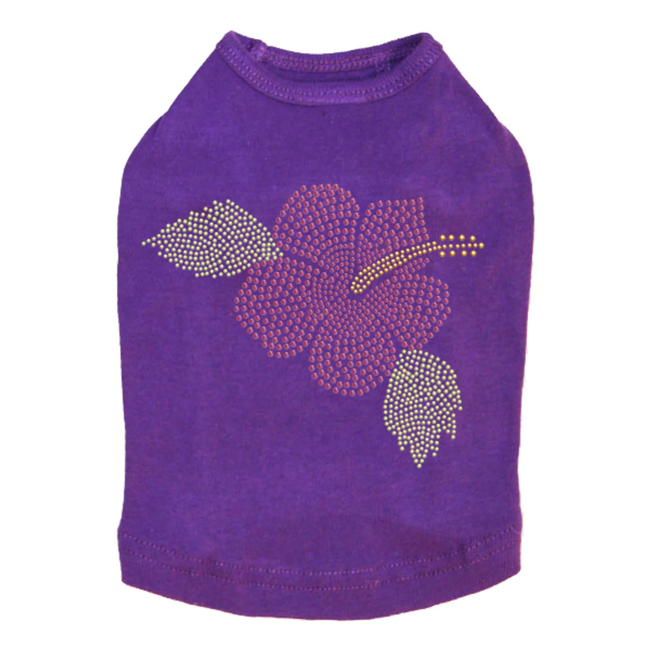 Large Pink Hibiscus - Dog Tank - Image 6