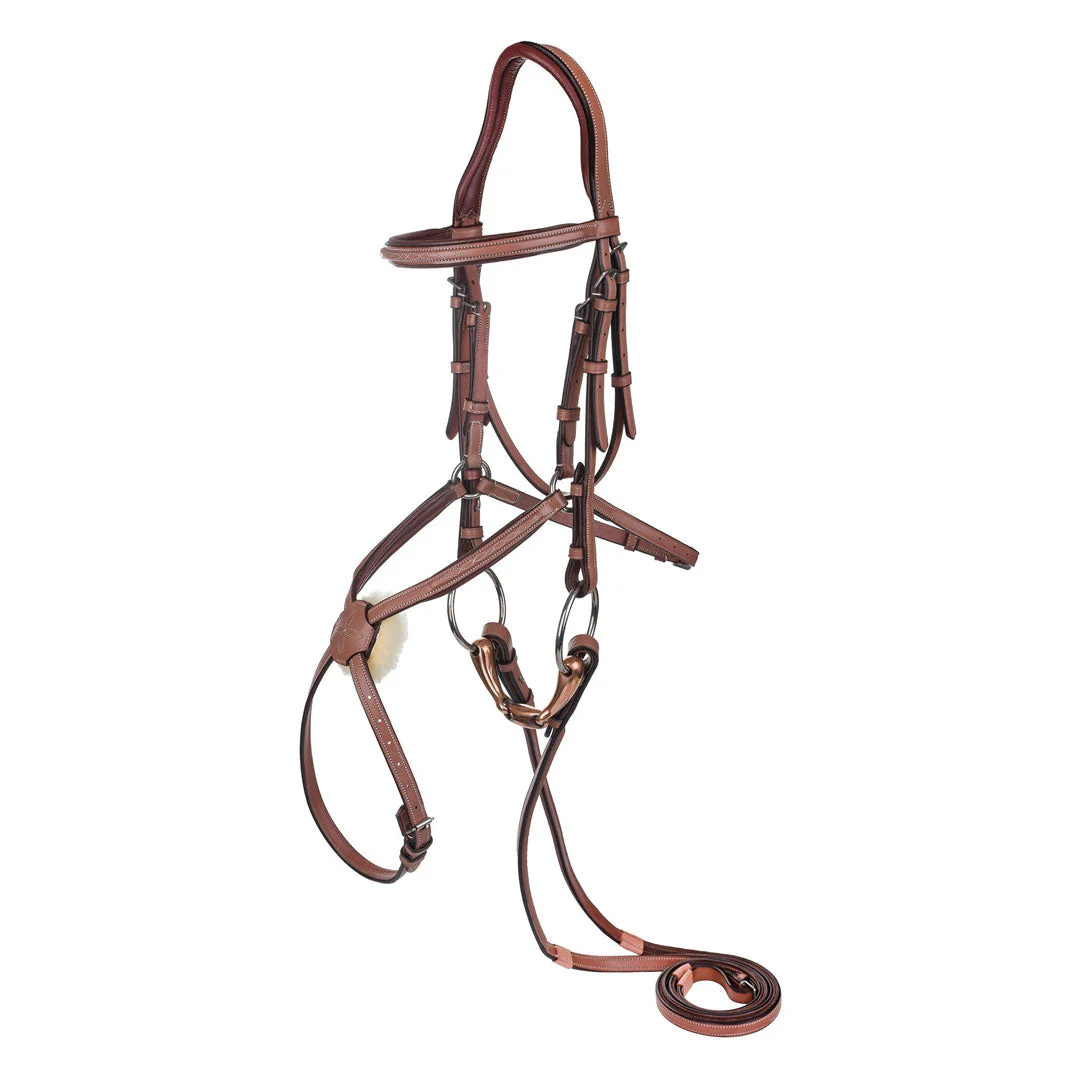 Laureate by Henri de Rivel Figure 8 Bridle w/ Rubber Reins - Image 2