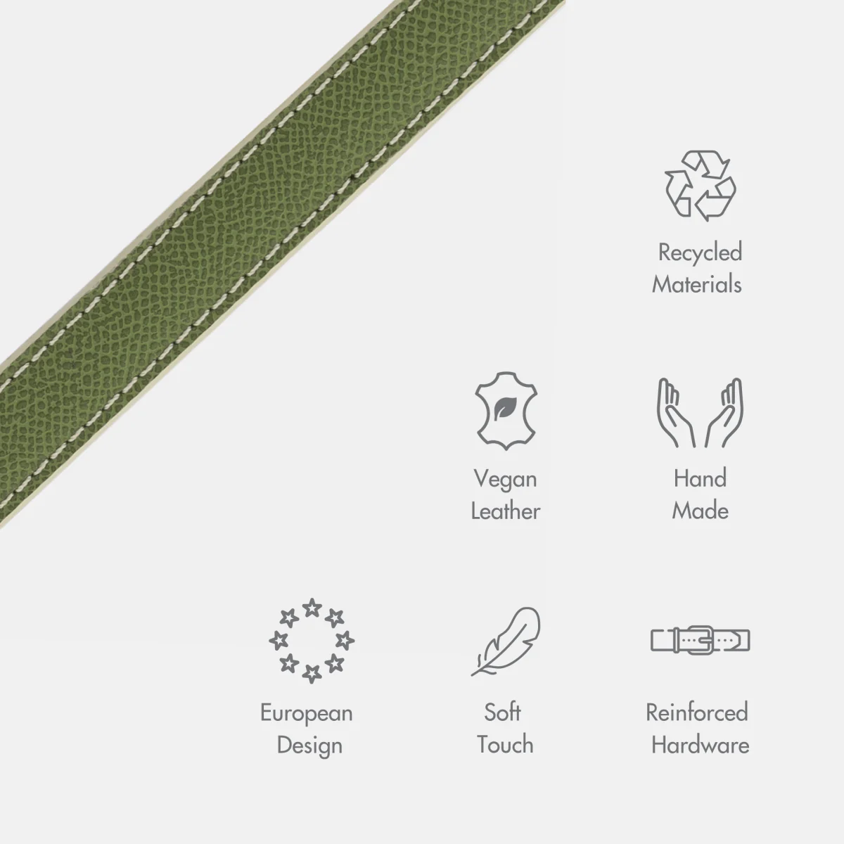 Leash 4ft - Vegan Leather - Copenhagen - Image 3