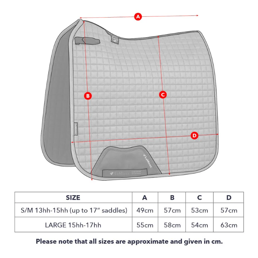 LeMieux Loire Classic Satin Dressage Square Saddle Pad - Image 17