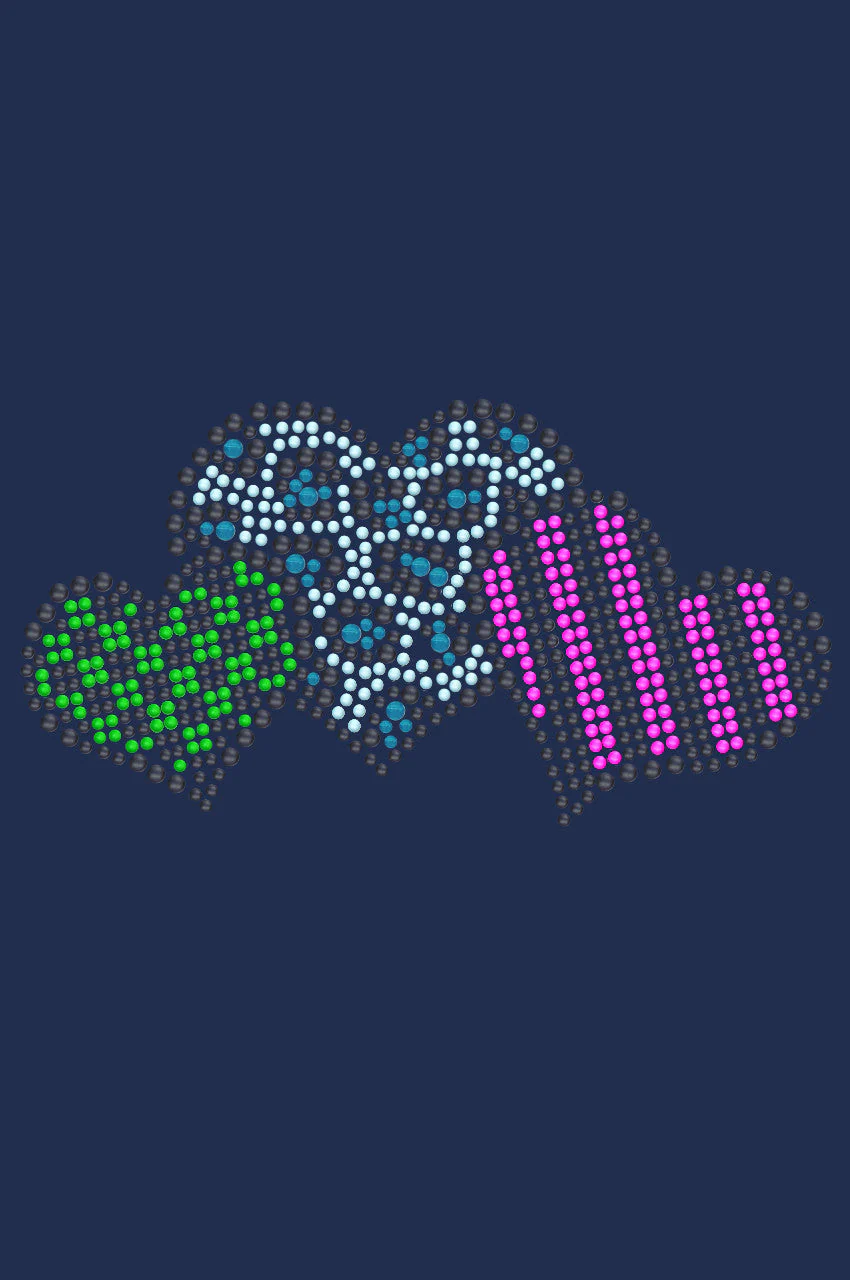 Leopard, Checks, & Stripes Multicolor Hearts - Bandanna - Image 8