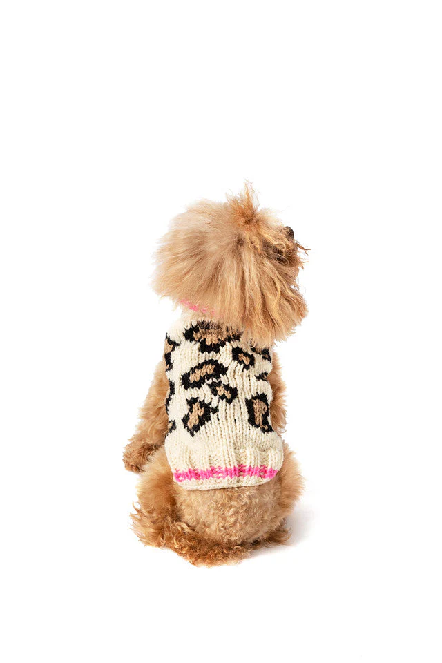 Leopard Print Dog Sweater - Image 4