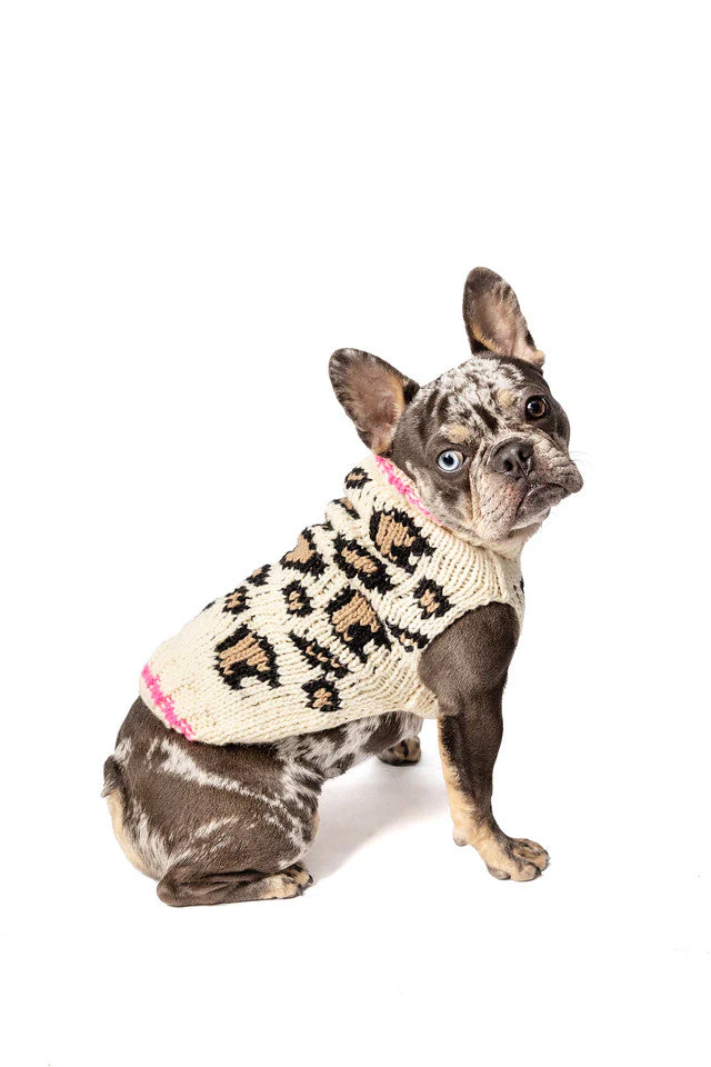 Leopard Print Dog Sweater - Image 5