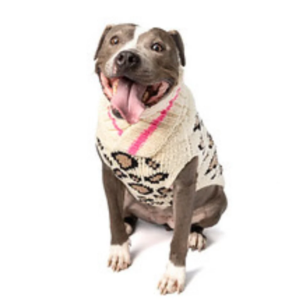 Leopard Print Dog Sweater - Image 6