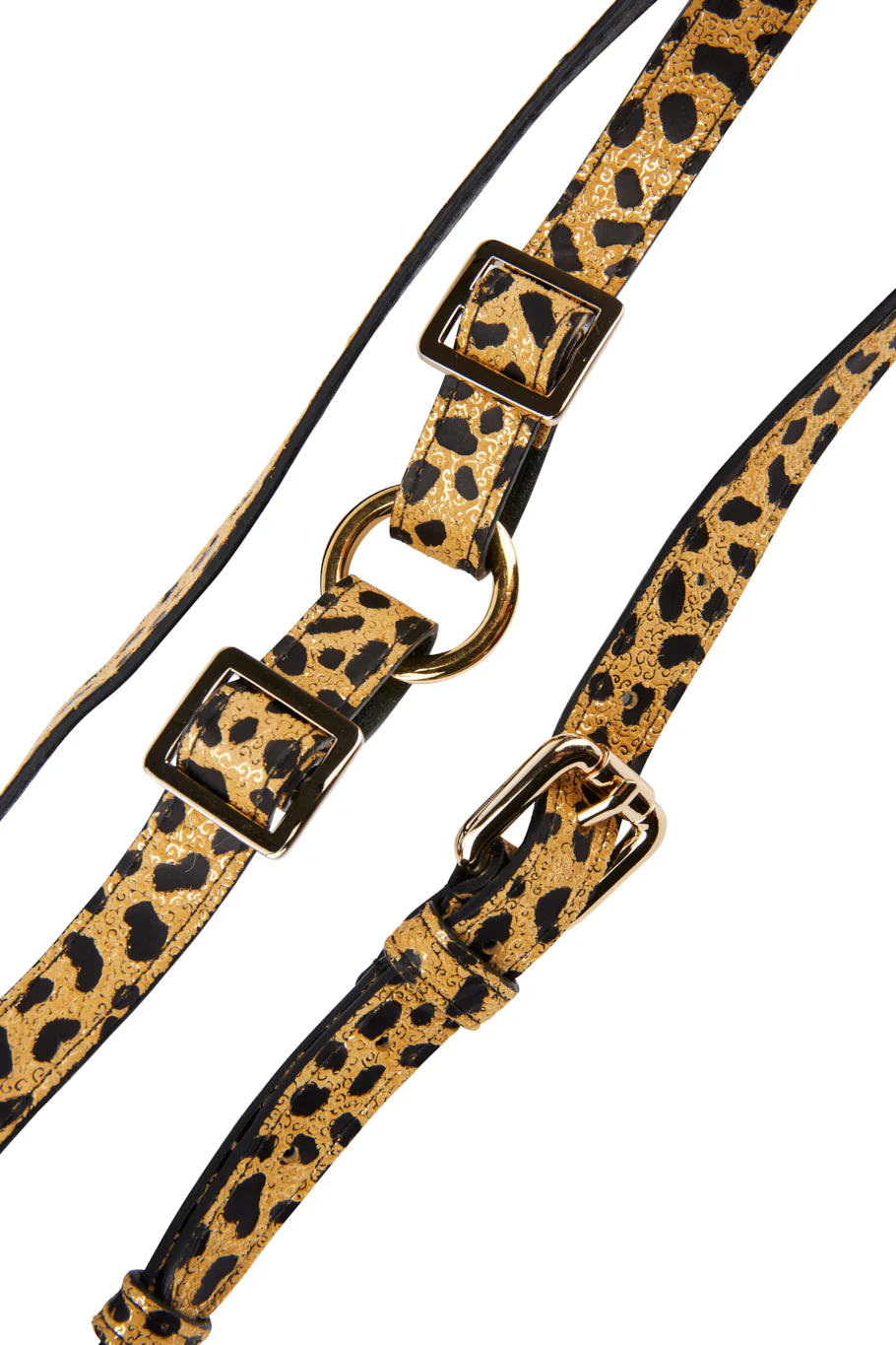 Leopard Print Italian Leather Harness - Image 4