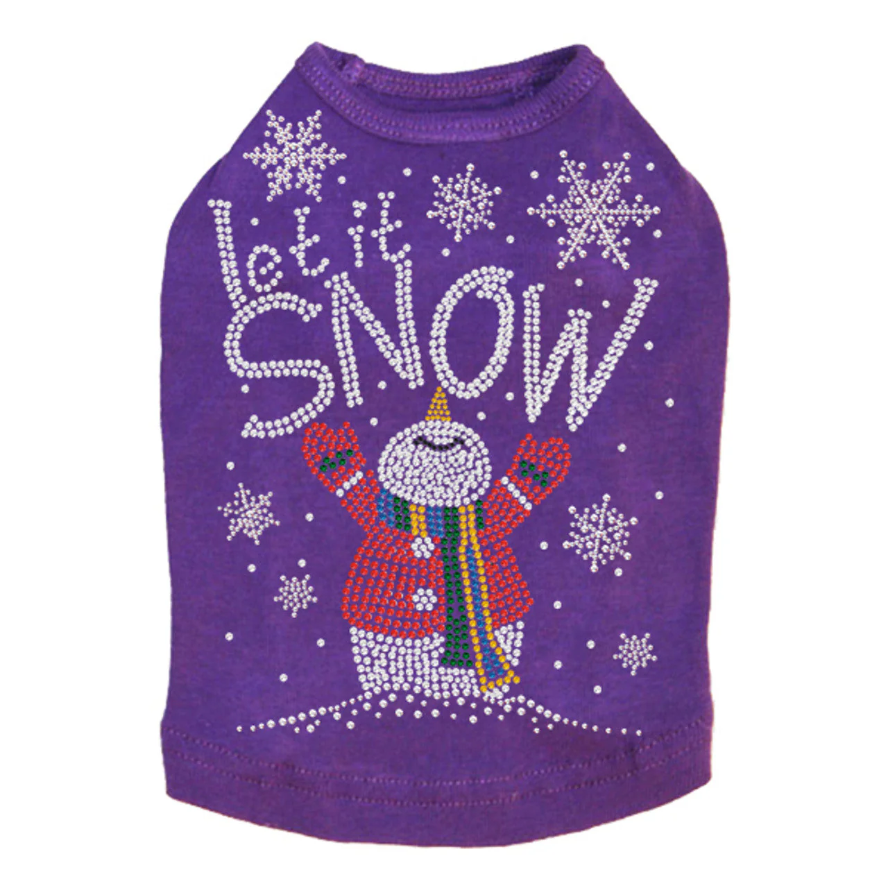 Let it Snow Snowman - Dog Tank - Image 11