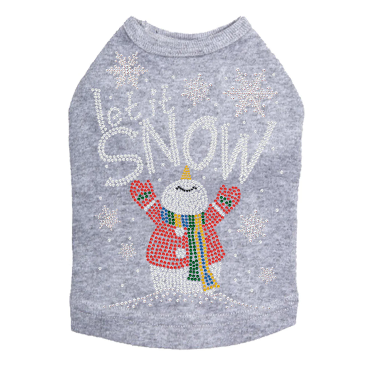 Let it Snow Snowman - Dog Tank - Image 13