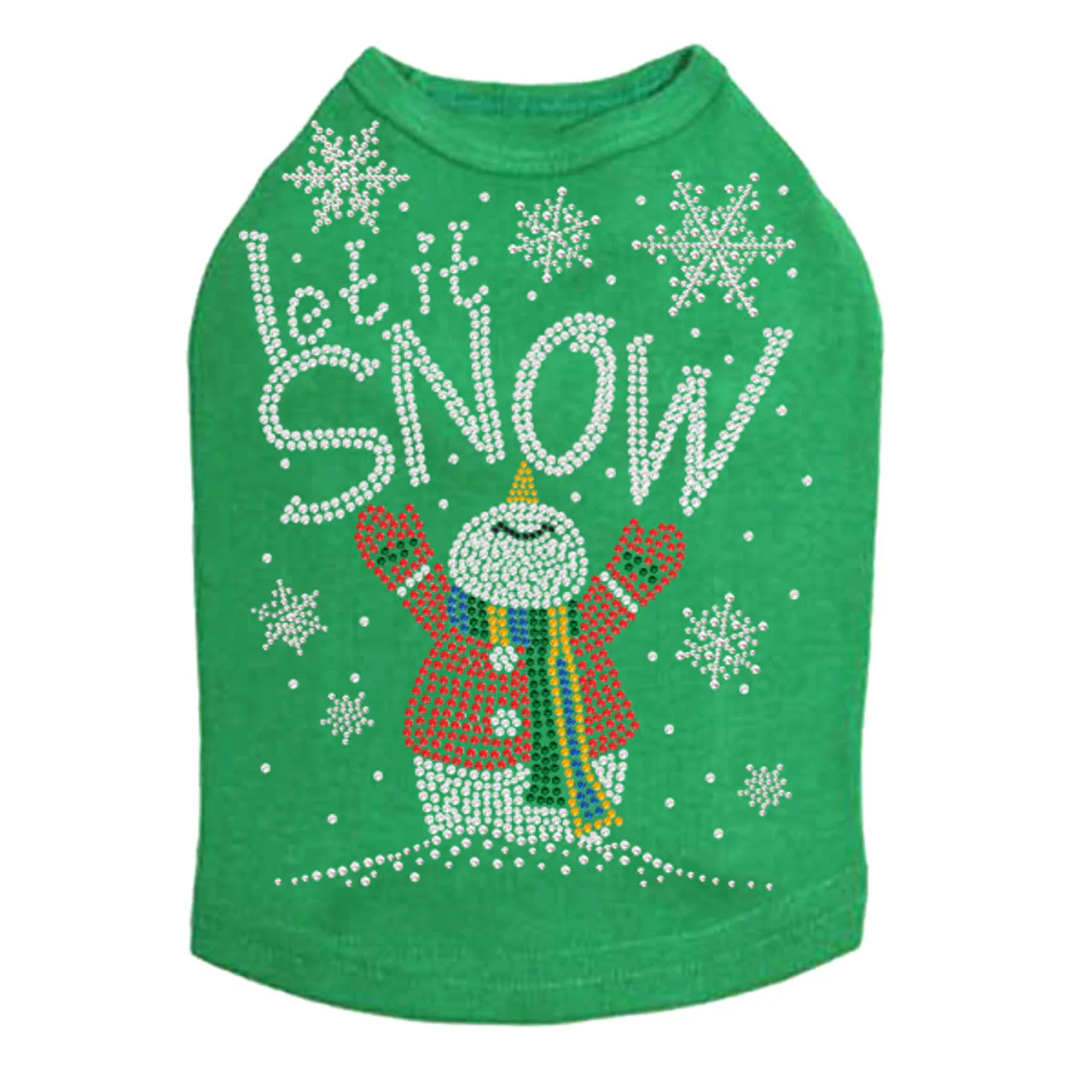 Let it Snow Snowman - Dog Tank - Image 16