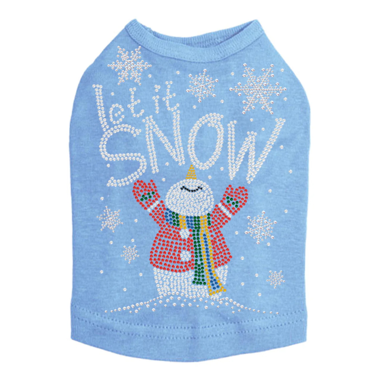 Let it Snow Snowman - Dog Tank - Image 5