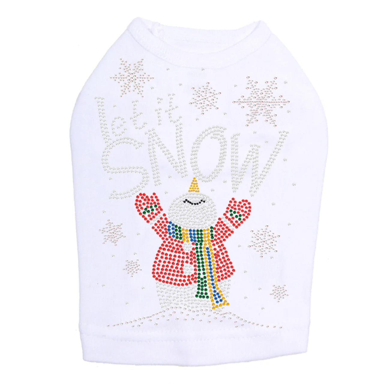 Let it Snow Snowman - Dog Tank - Image 7