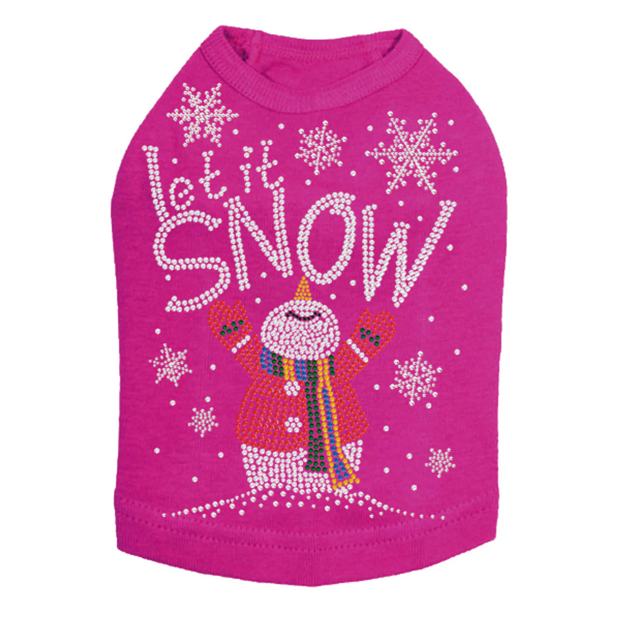 Let it Snow Snowman - Dog Tank - Image 9