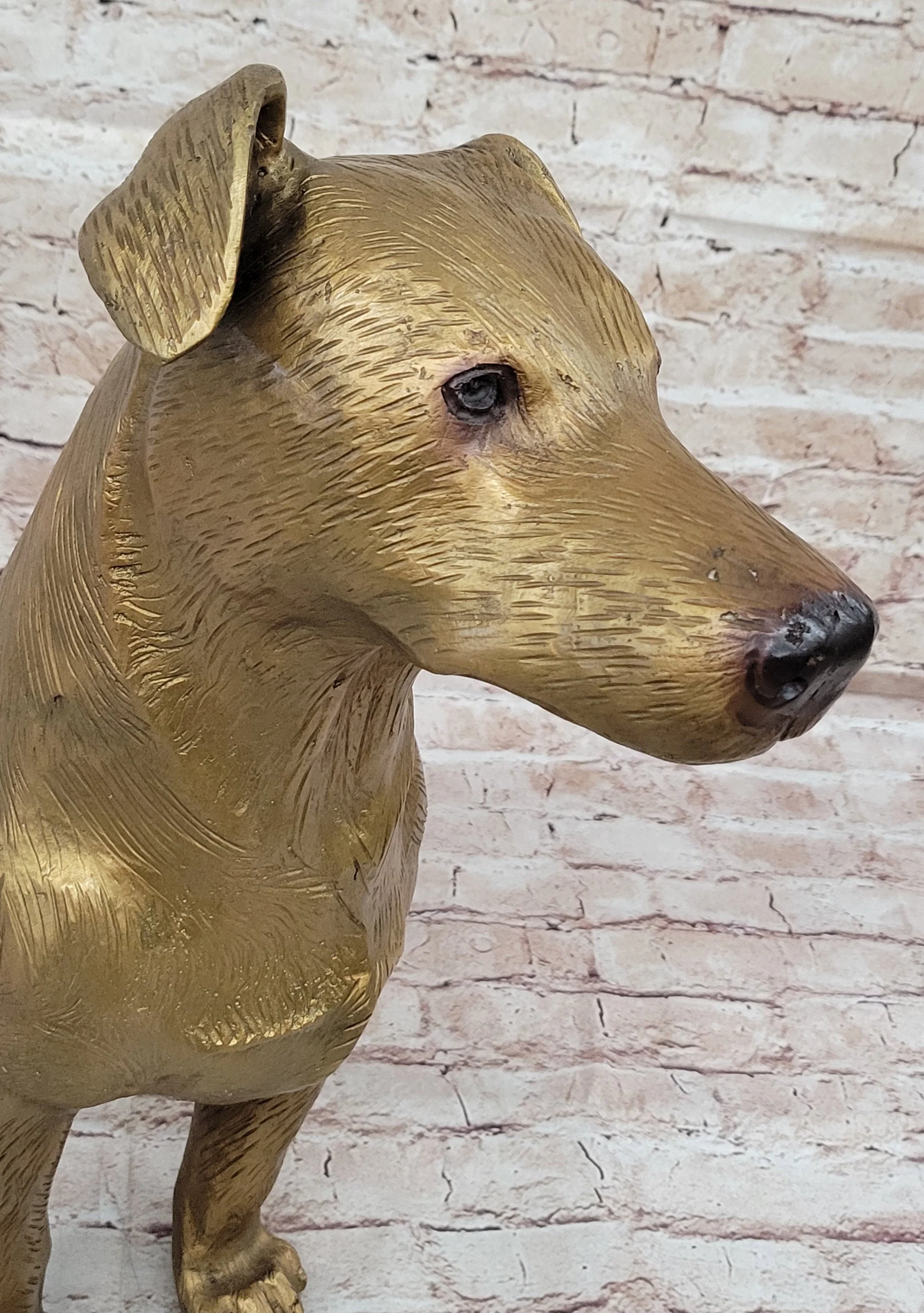 Life Size Jack Russell Terrier Dog Bronze Sculpture Statue Figure 19" x 25" - Image 8