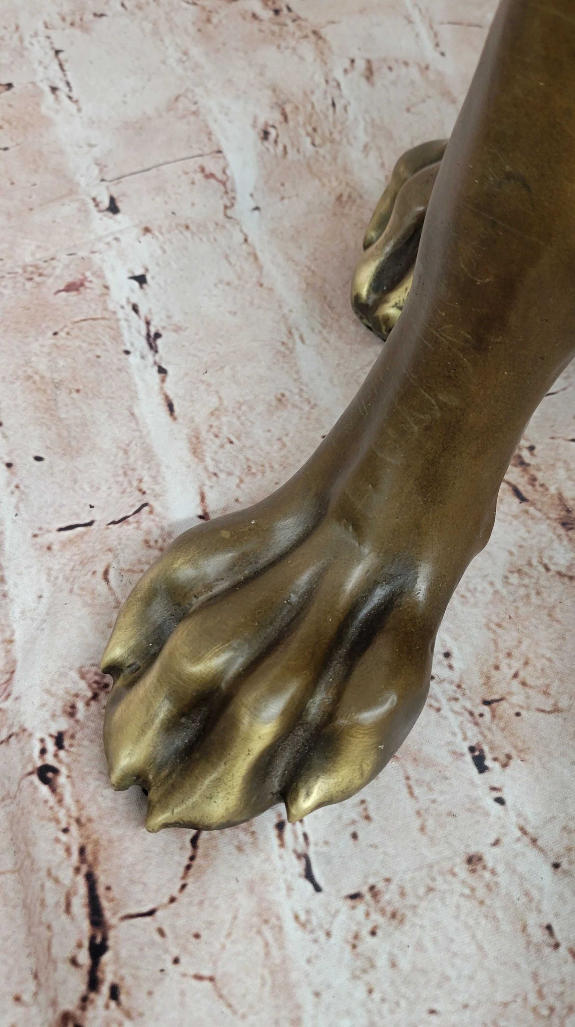 Lifelike Bronze Dog Statue; Realistic Sitting Dog Sculpture for Home or Garden Decor - Image 9