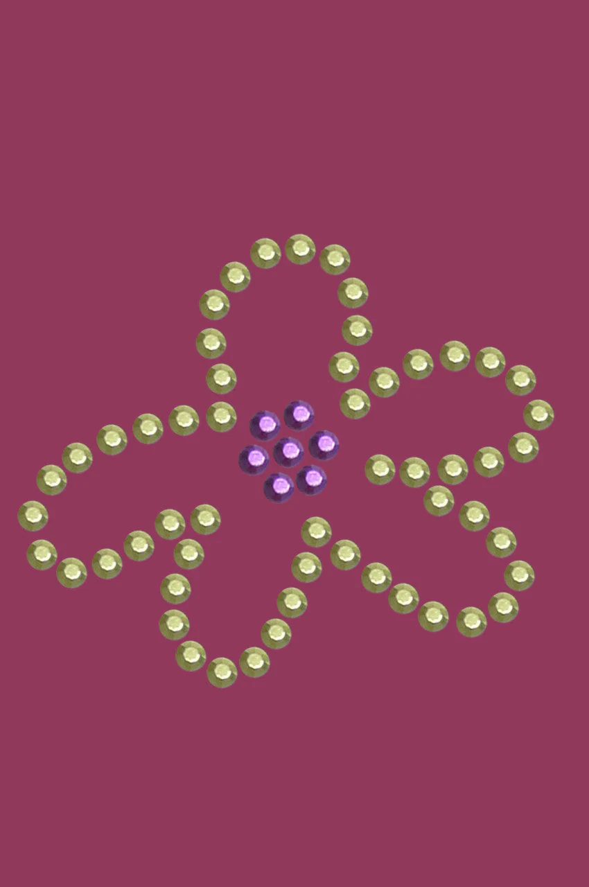Lime & Purple Flower - Bandanna - Image 10