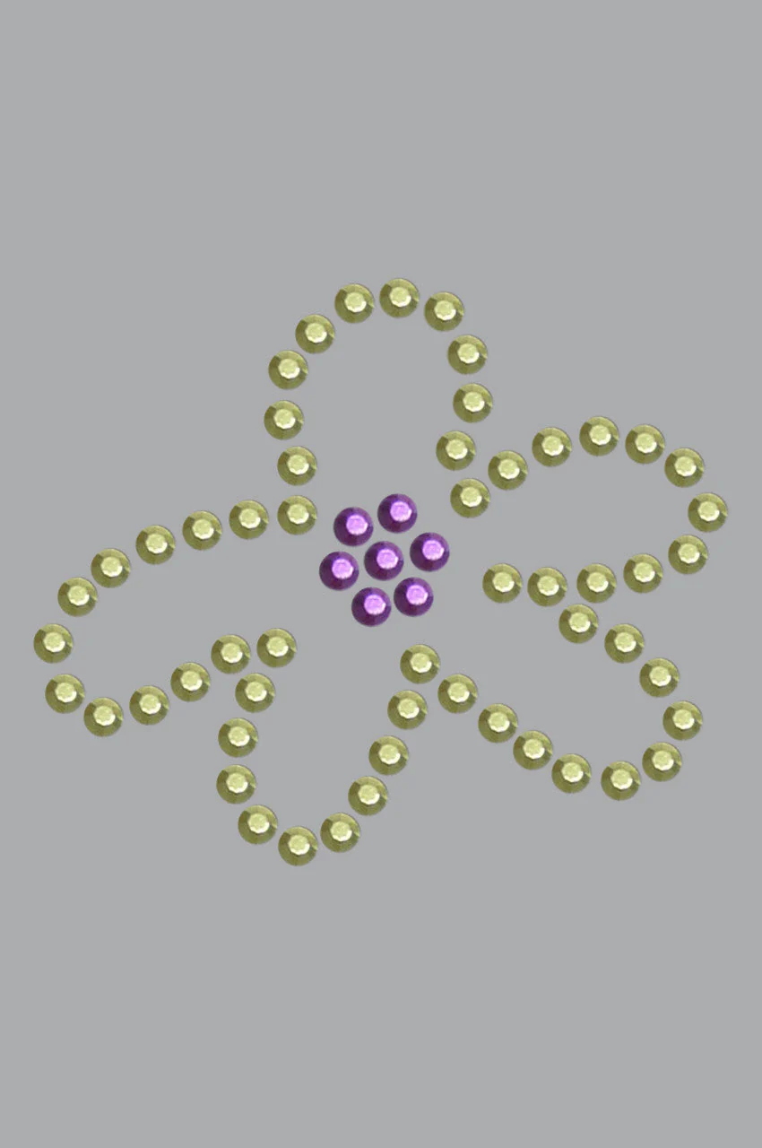 Lime & Purple Flower - Bandanna - Image 14