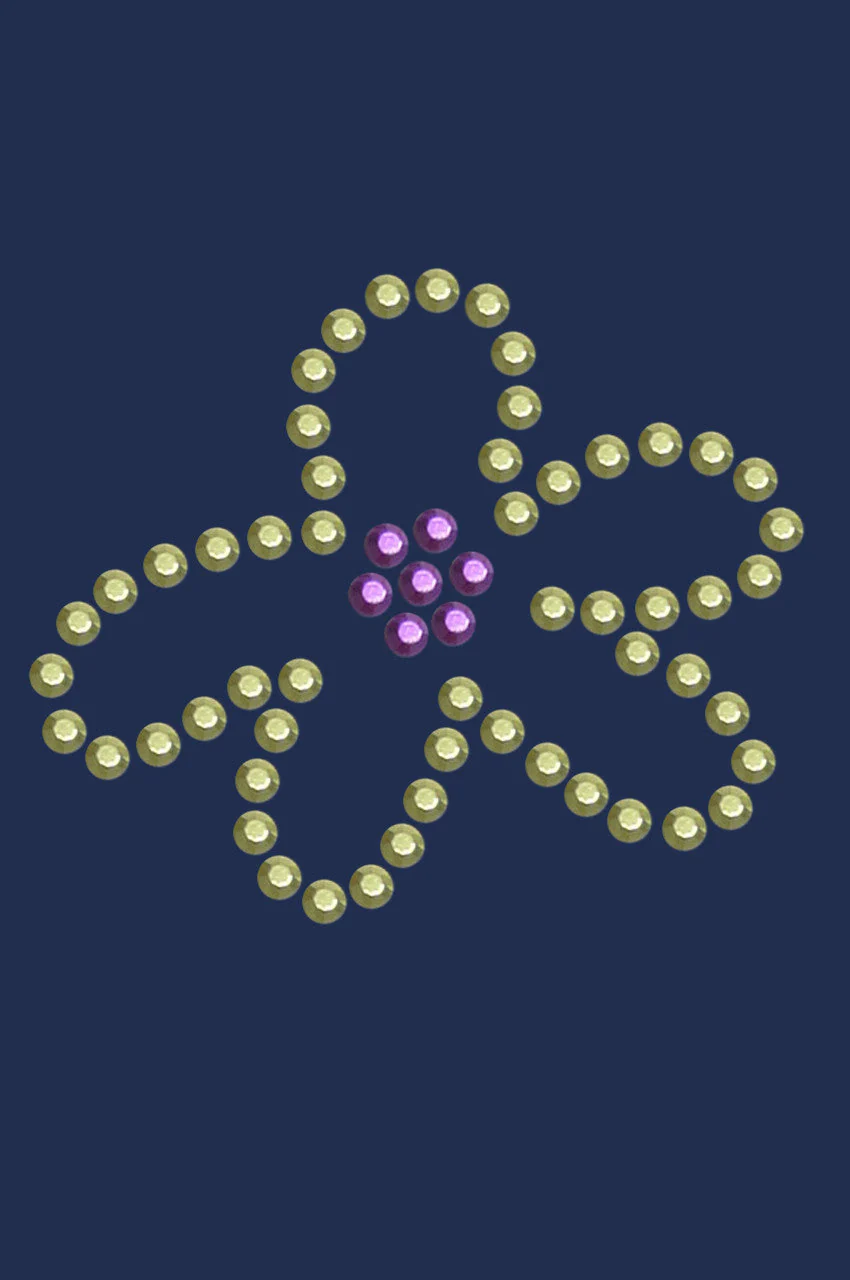 Lime & Purple Flower - Bandanna - Image 7