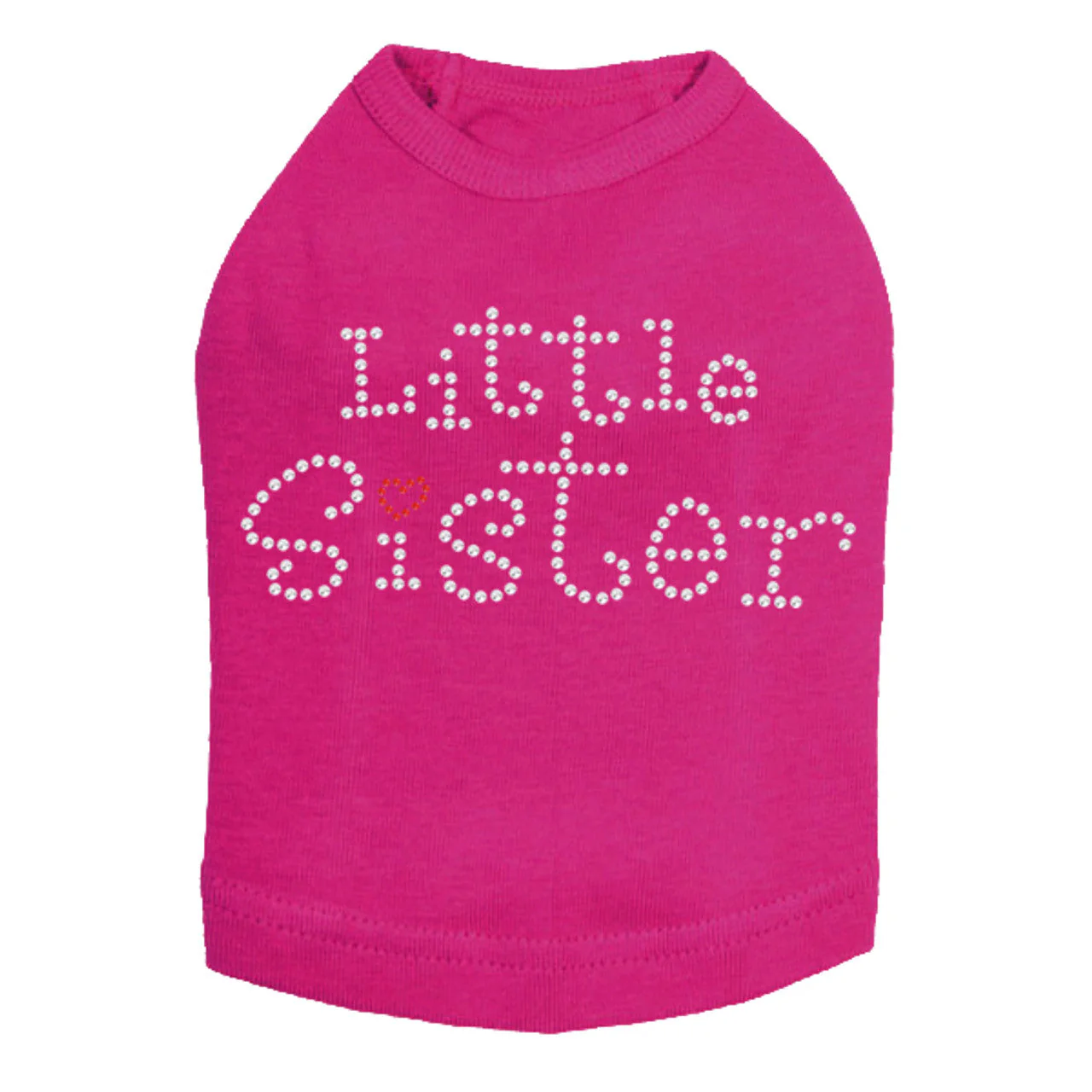 Little Sister with Red Heart - Dog Tank - Image 3