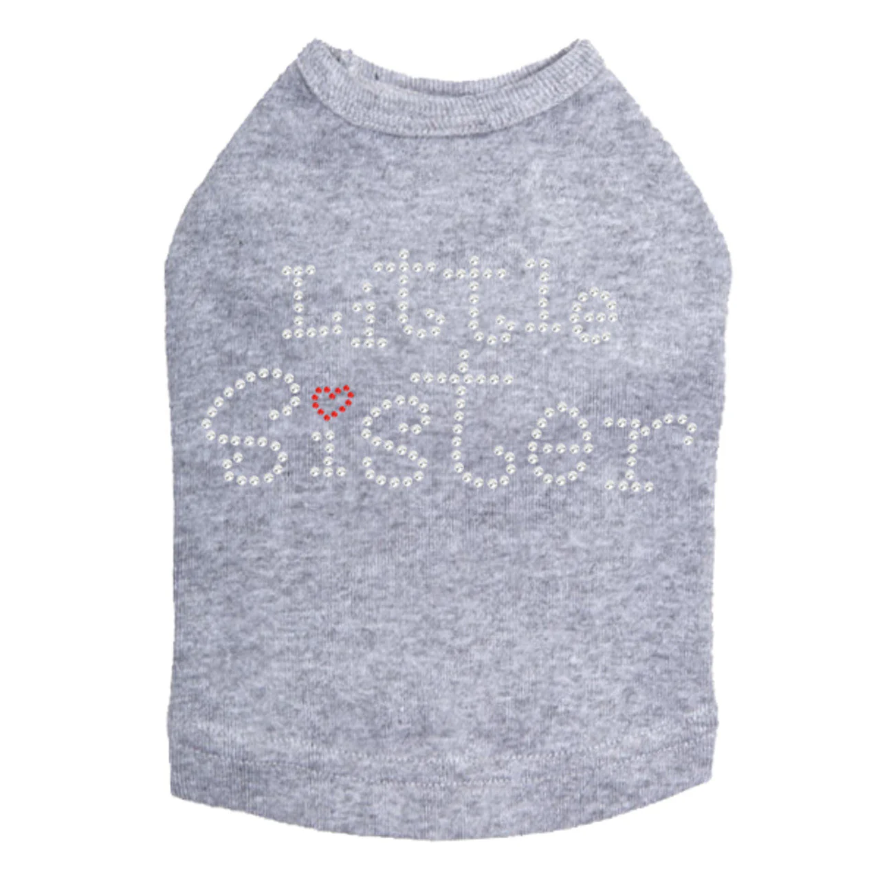 Little Sister with Red Heart - Dog Tank - Image 4