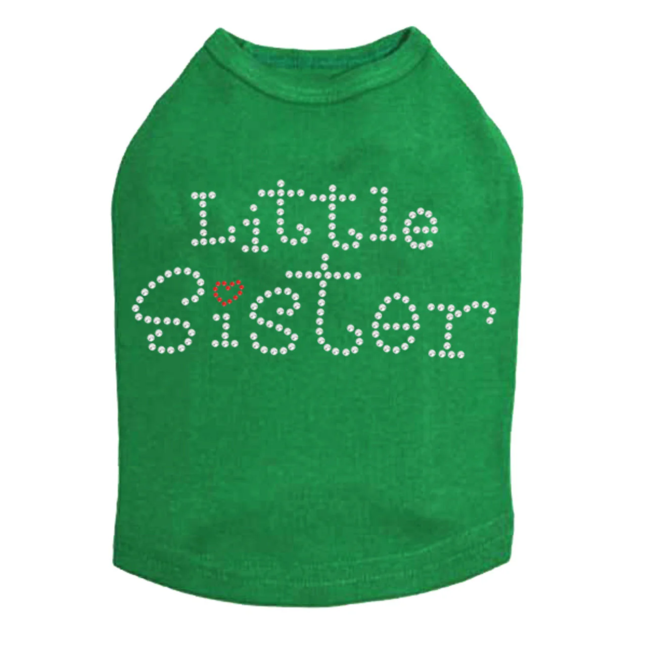 Little Sister with Red Heart - Dog Tank - Image 5