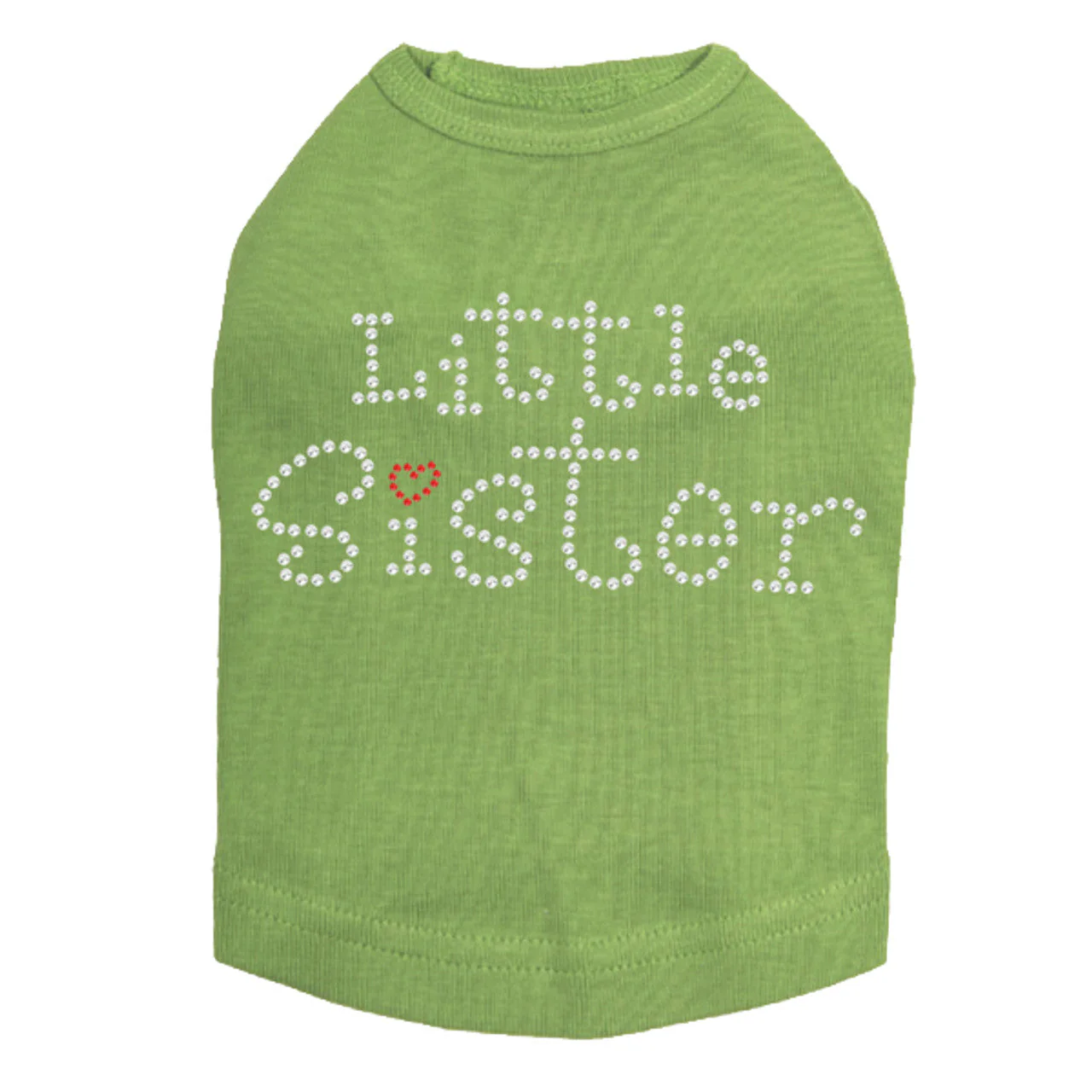 Little Sister with Red Heart - Dog Tank - Image 6