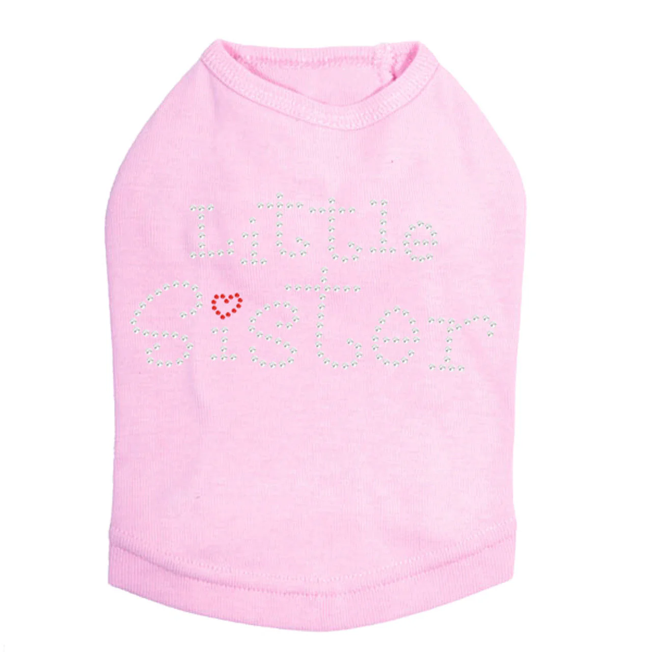 Little Sister with Red Heart - Dog Tank - Image 7