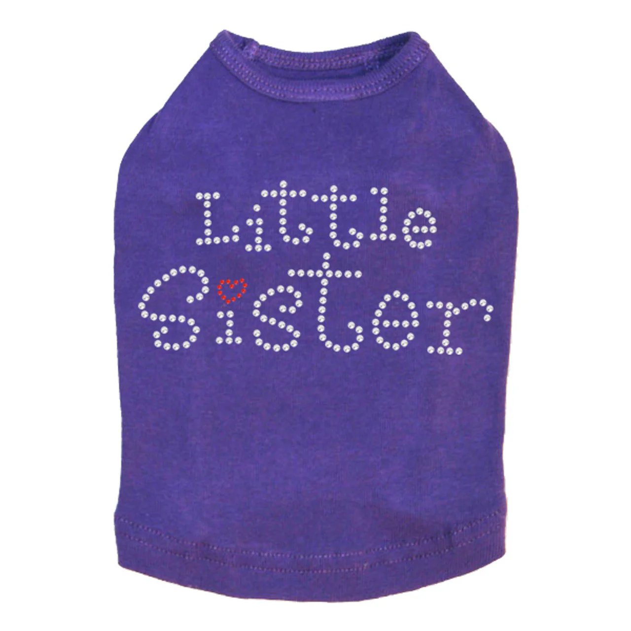 Little Sister with Red Heart - Dog Tank - Image 8