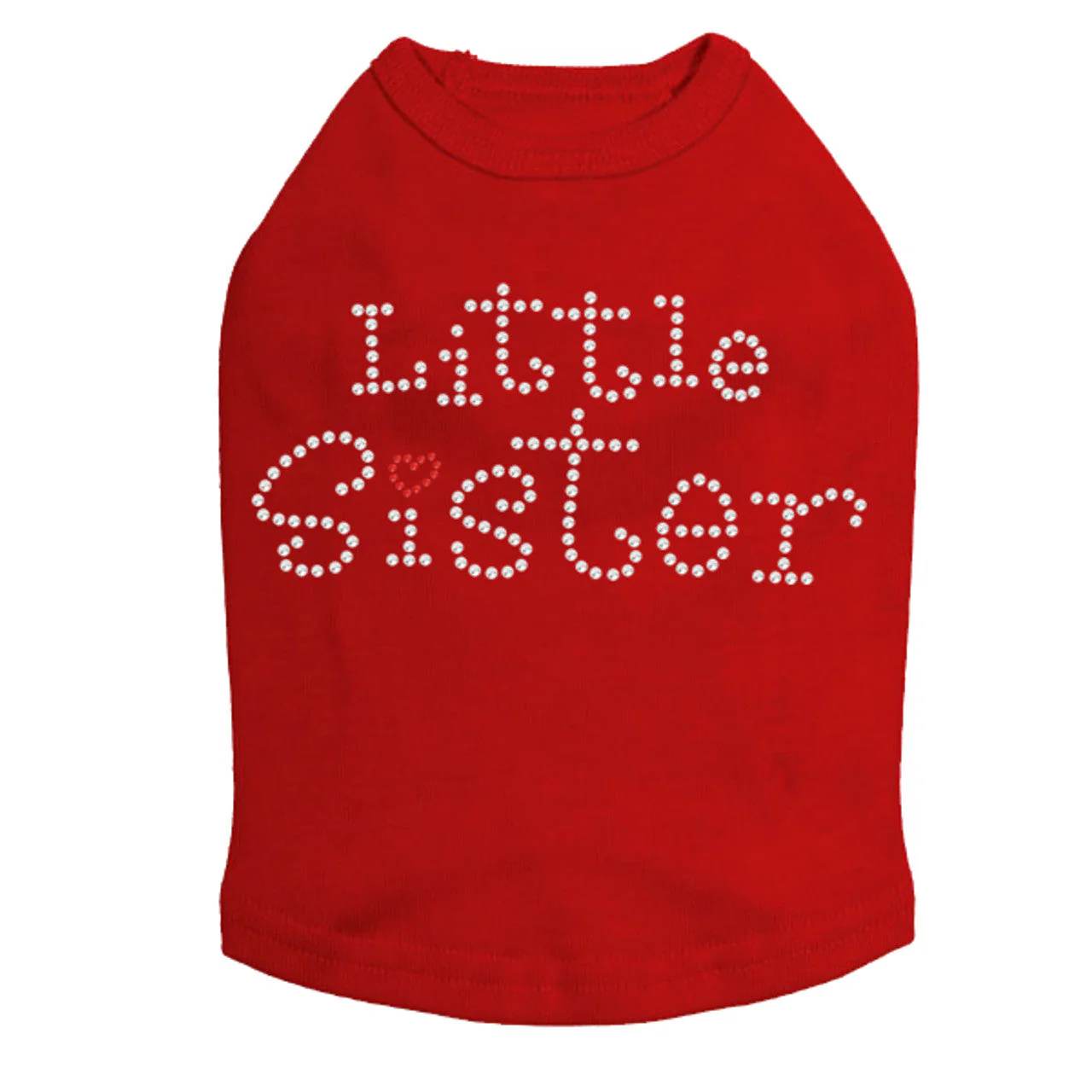 Little Sister with Red Heart - Dog Tank - Image 9