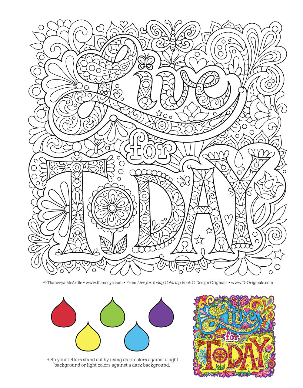 Live for Today Coloring Book - Image 6