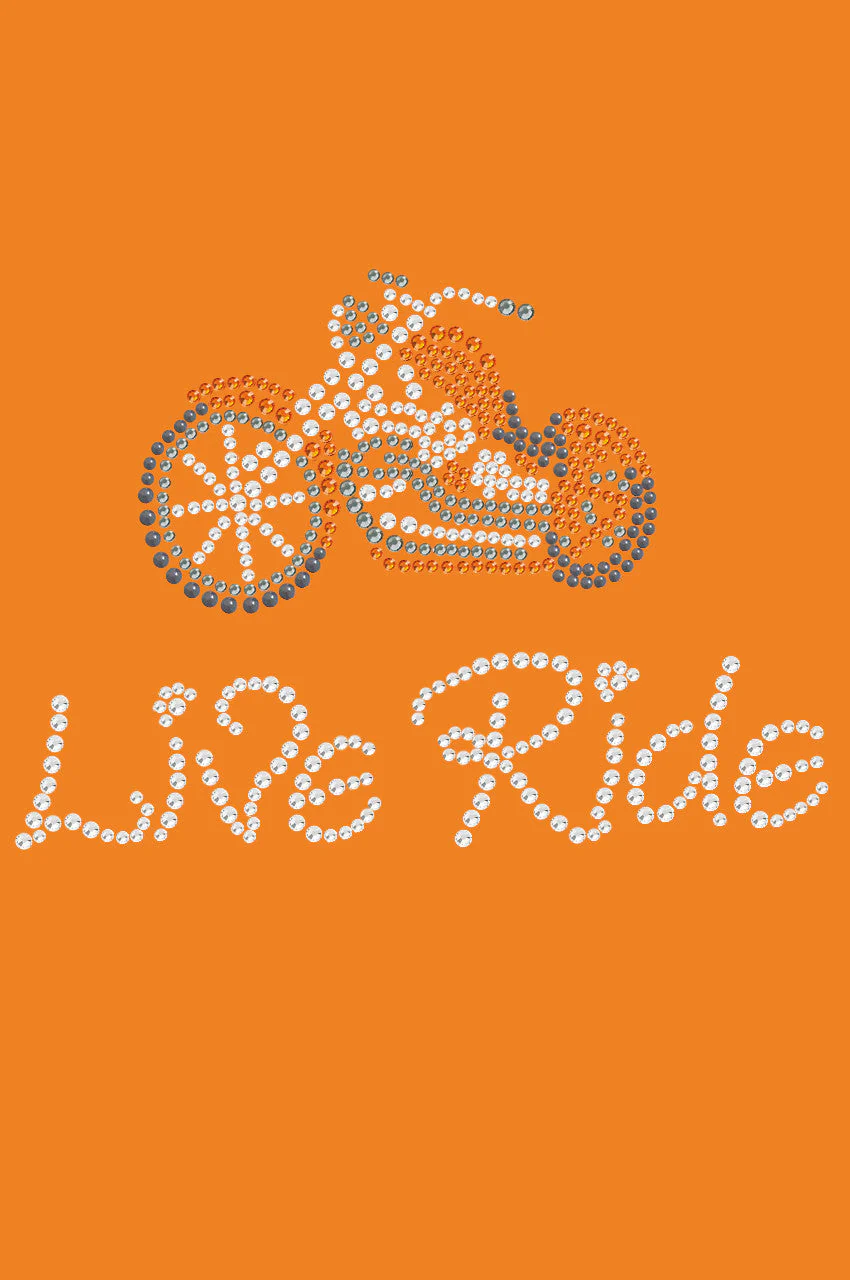 Live - Ride - (Orange) Motorcycle - Bandanas - Image 13