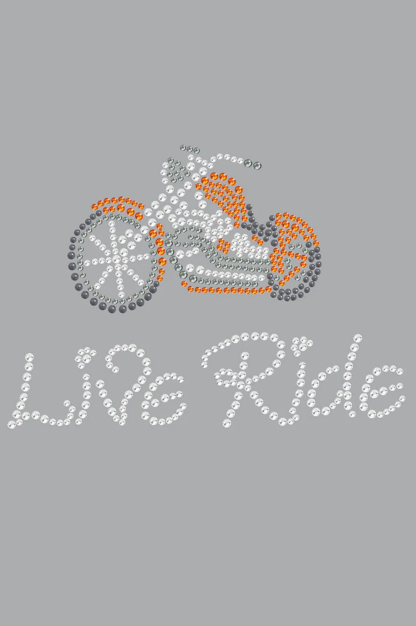 Live - Ride - (Orange) Motorcycle - Bandanas - Image 6