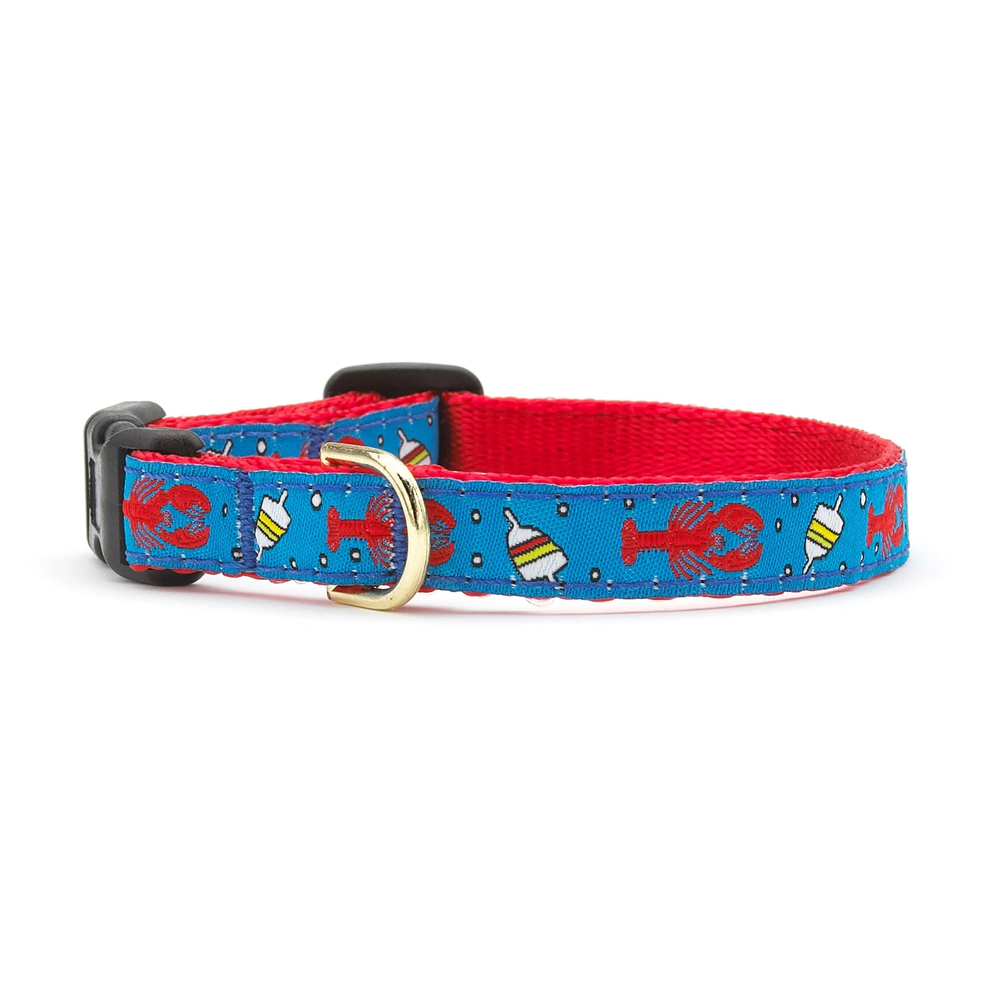 Up Country Lobster and Buoy Made in USA Dog Collar
