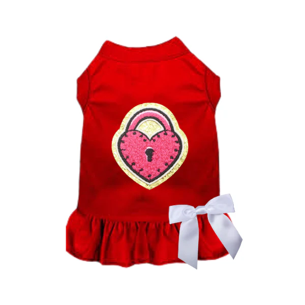 Bark 5th Ave., LLC Personalized Dog Dress - Red