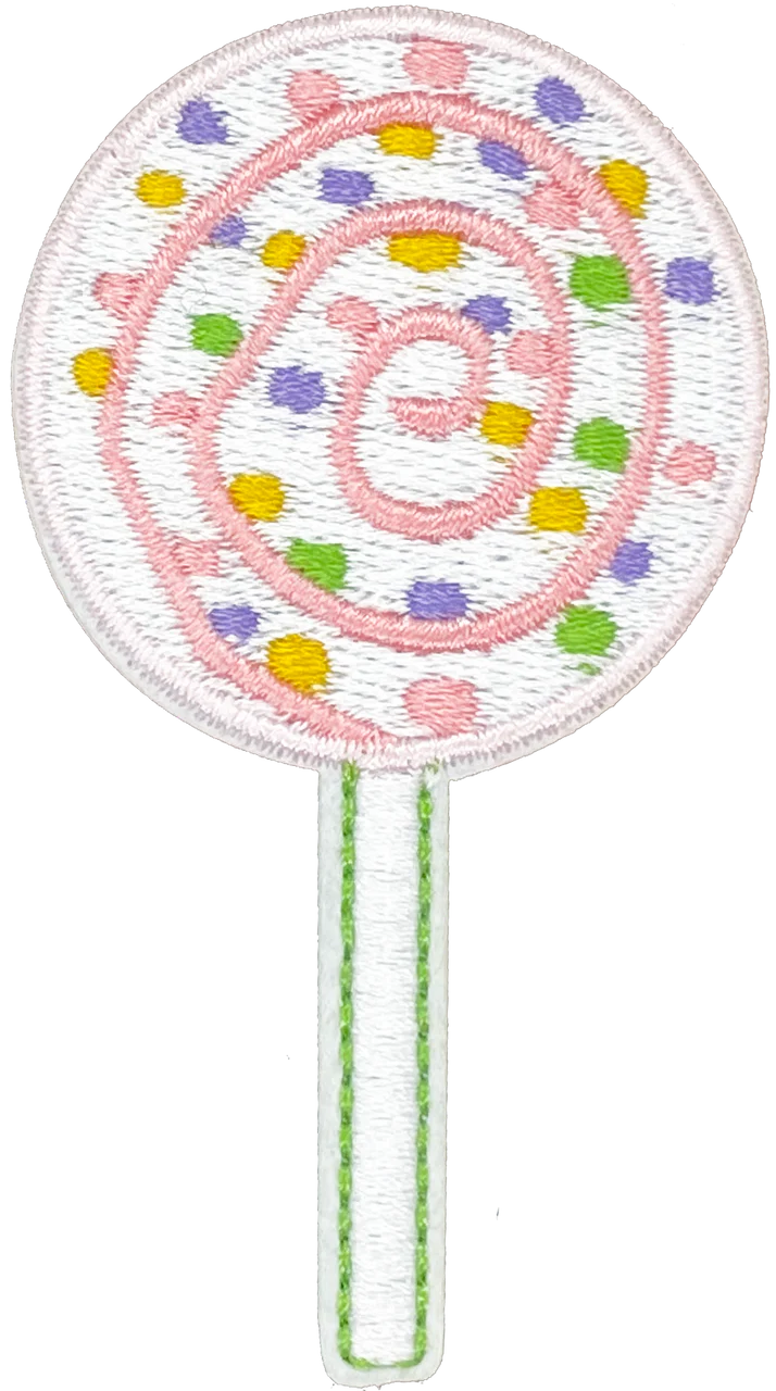 Lollypop 3 (Pink Sprinkles)- Patch