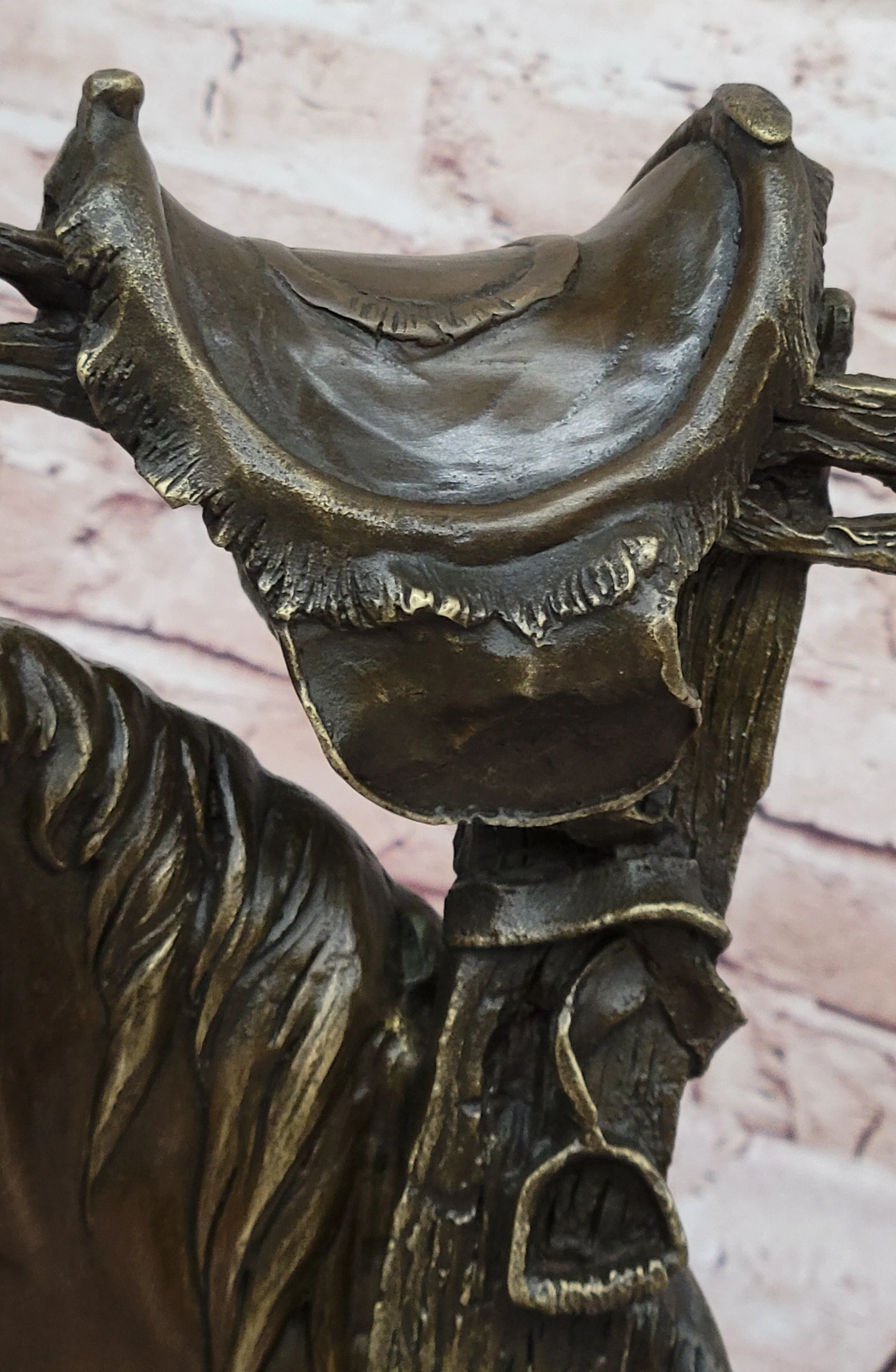 Lost Wax Bronze Casting Bust of Horse in Stables by Milo on Marble Base - Image 8