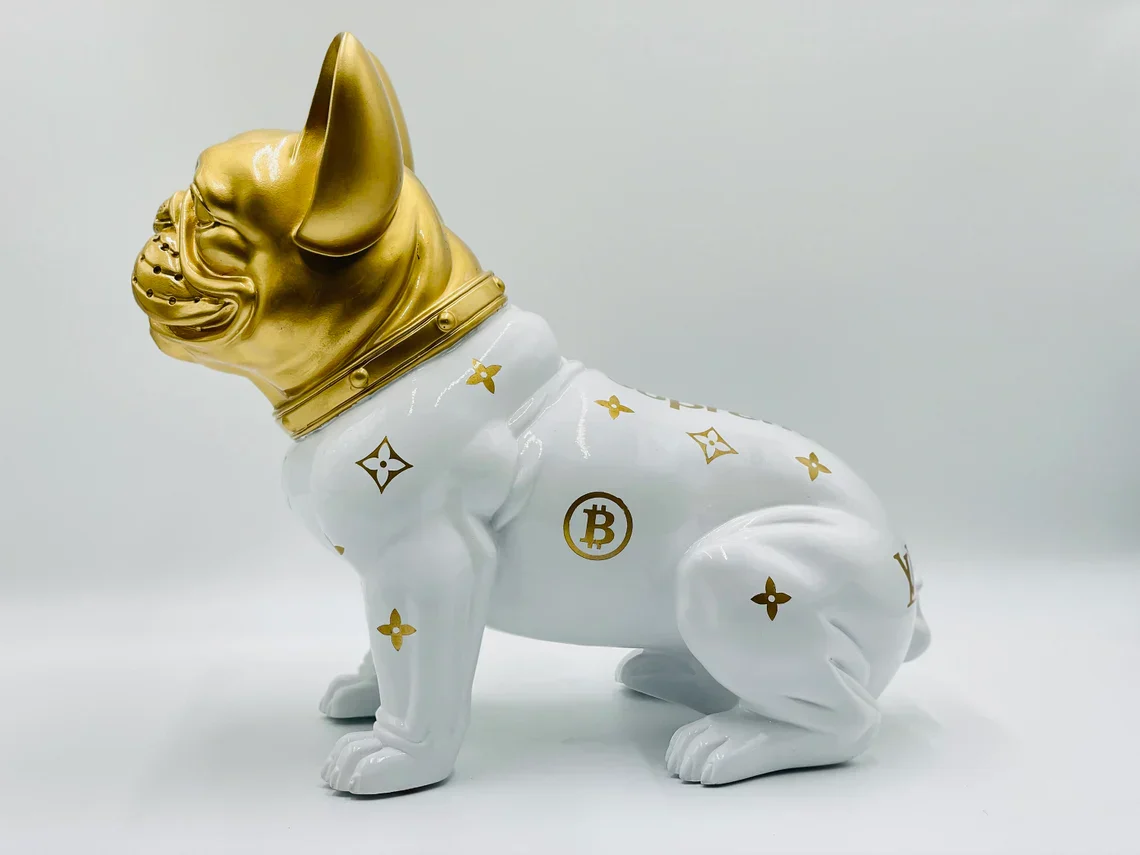 Lou the Bulldog Luxury Art Statue - Image 5