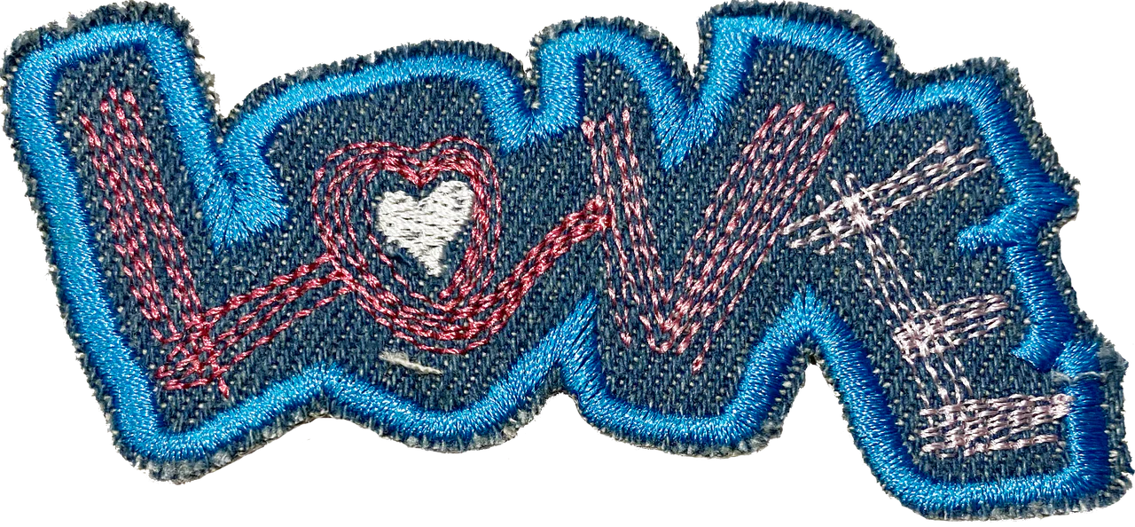 Love Denim Patch - Patch