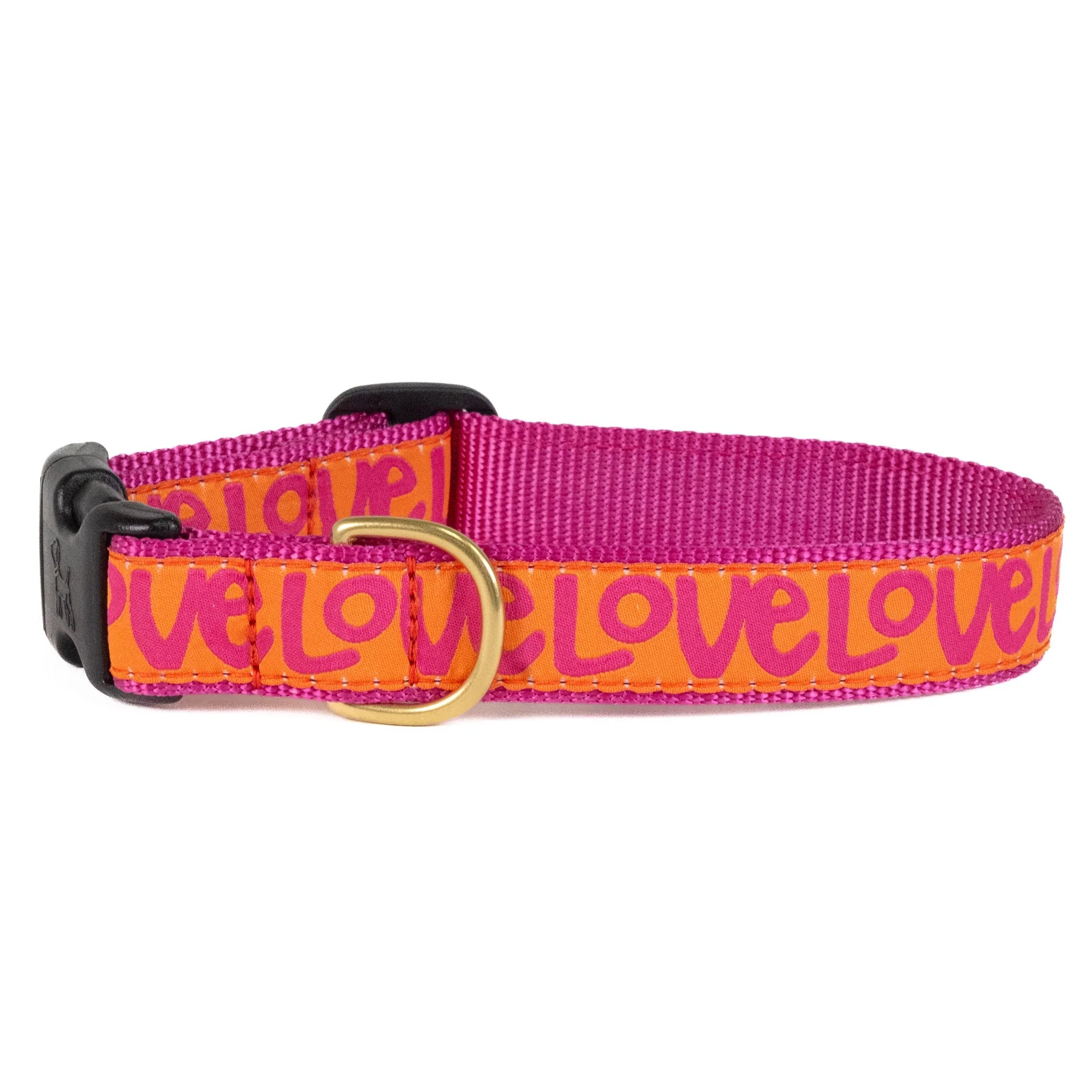Up Country Love Cast Brass Dog Collar