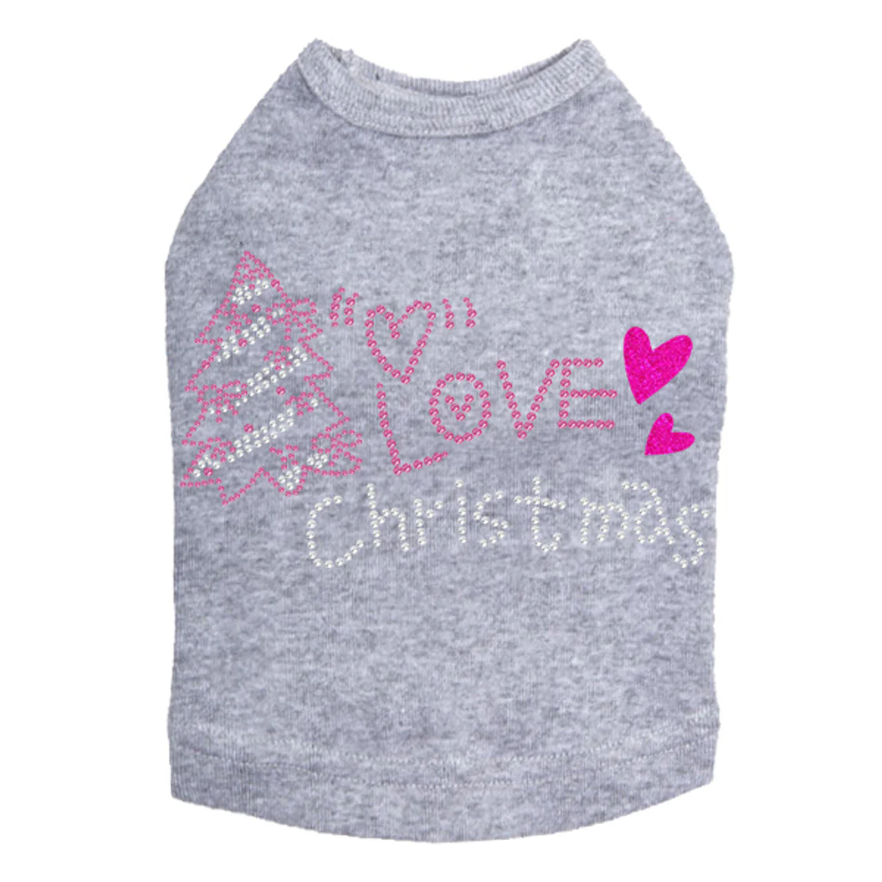 Love Pink Christmas - Dog Tank - Image 13