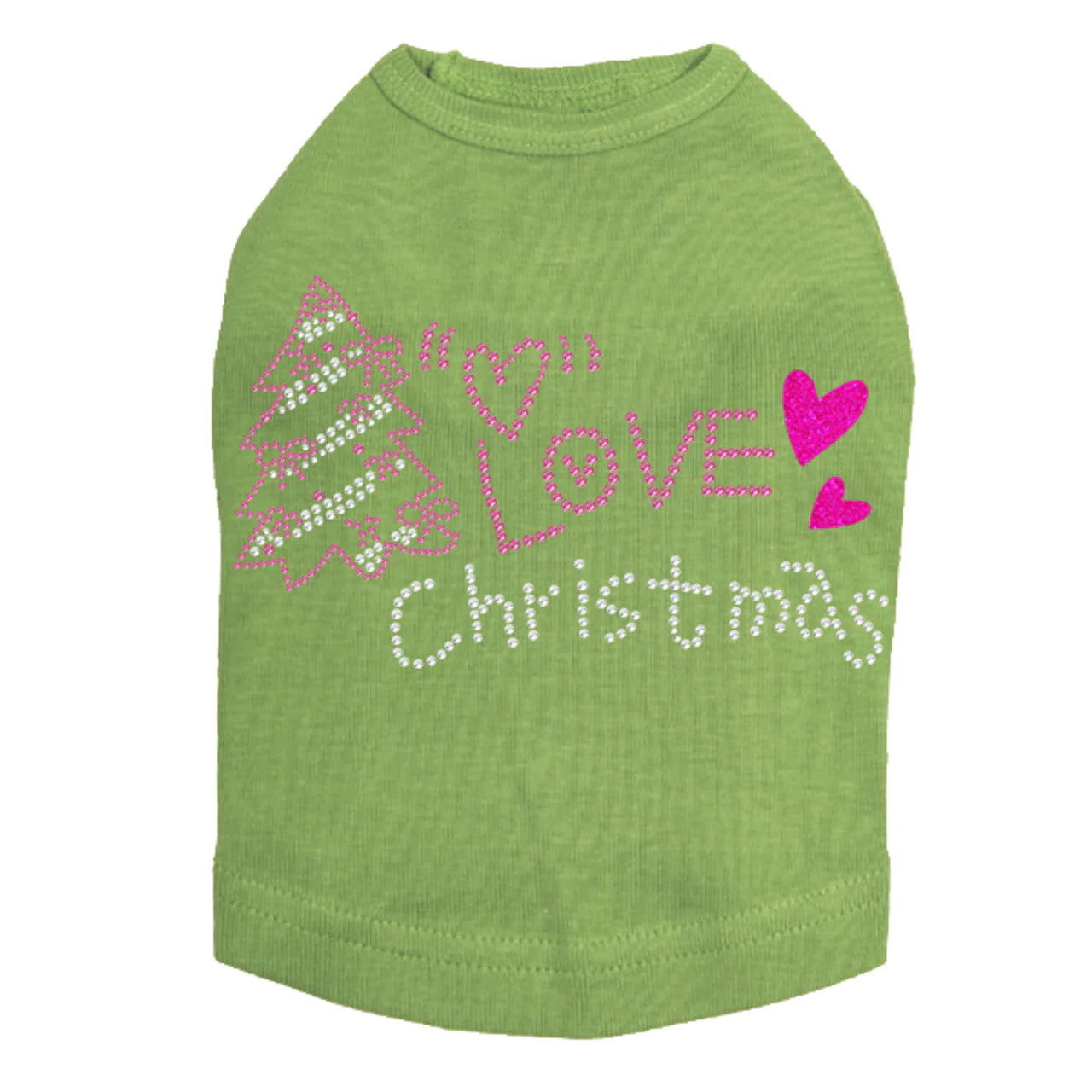 Love Pink Christmas - Dog Tank - Image 15