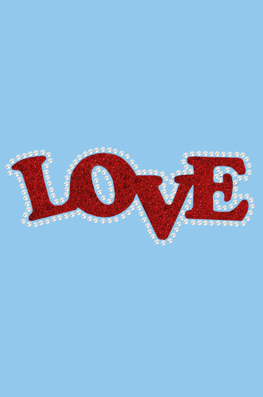 Love (Red Glitter) Bandanna - Image 15